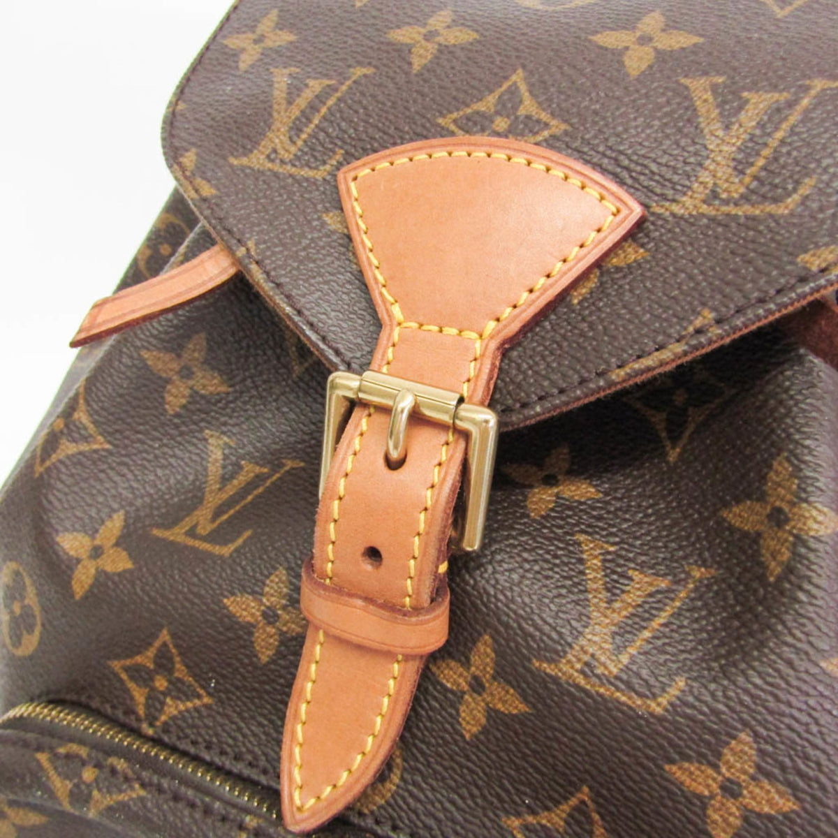Louis Vuitton Vintage Montsouris Monogram Canvas Brown Canvas Backpack Bag (Pre-Owned)