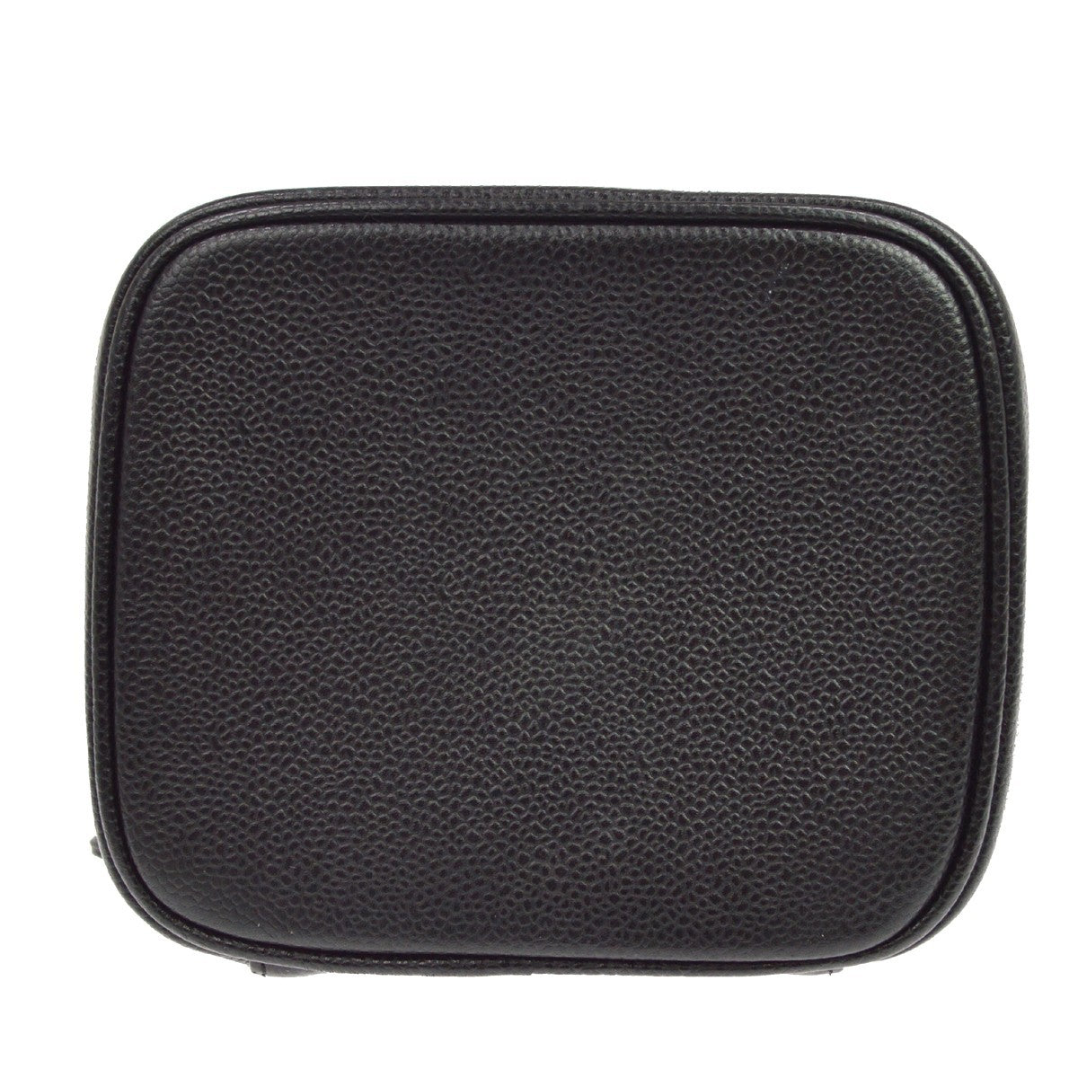 Chanel Vintage Timeless Vanity Case Caviar Black Leather Clutche & Pouche Bag (Pre-Owned)