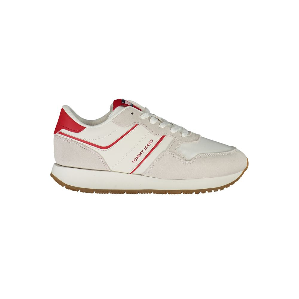 Tommy Hilfiger Red Leather Women Women's Sneaker