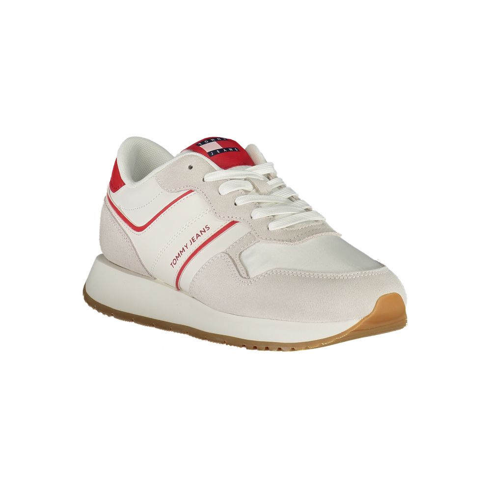 Tommy Hilfiger Red Leather Women Women's Sneaker