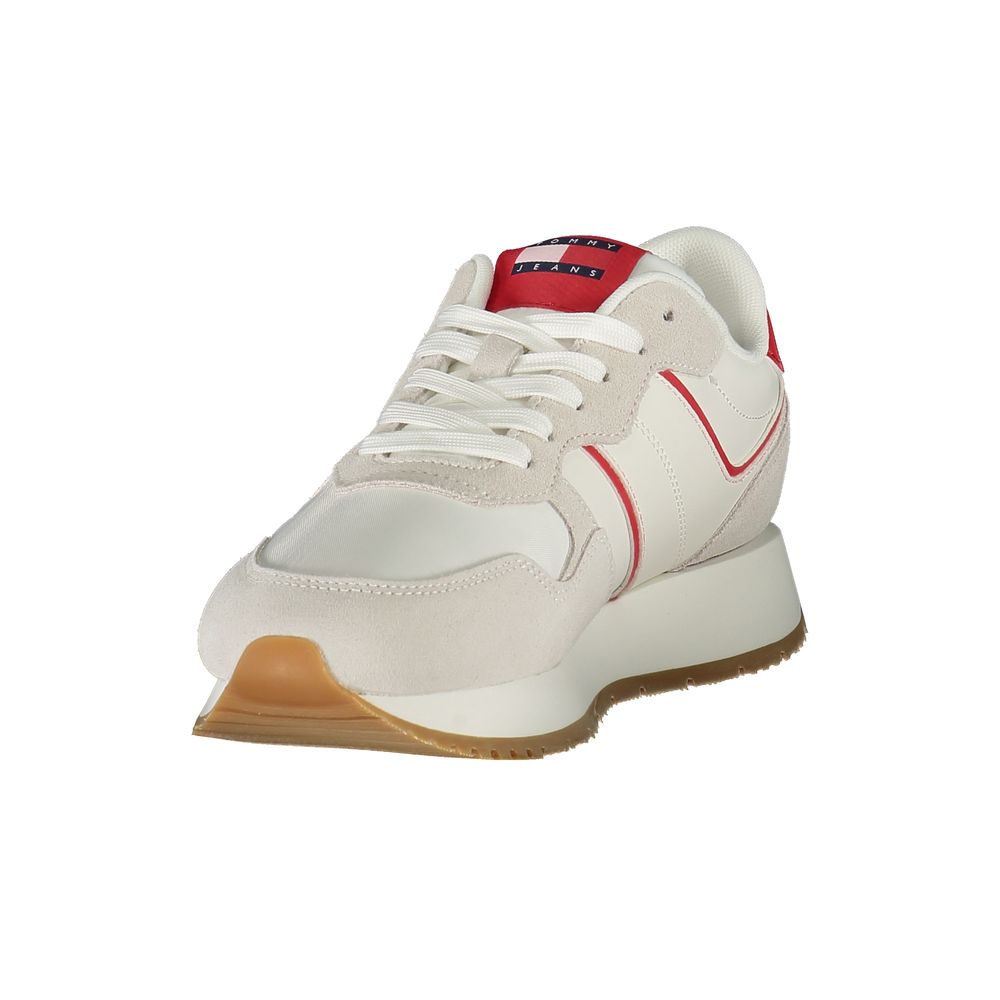 Tommy Hilfiger Red Leather Women Women's Sneaker