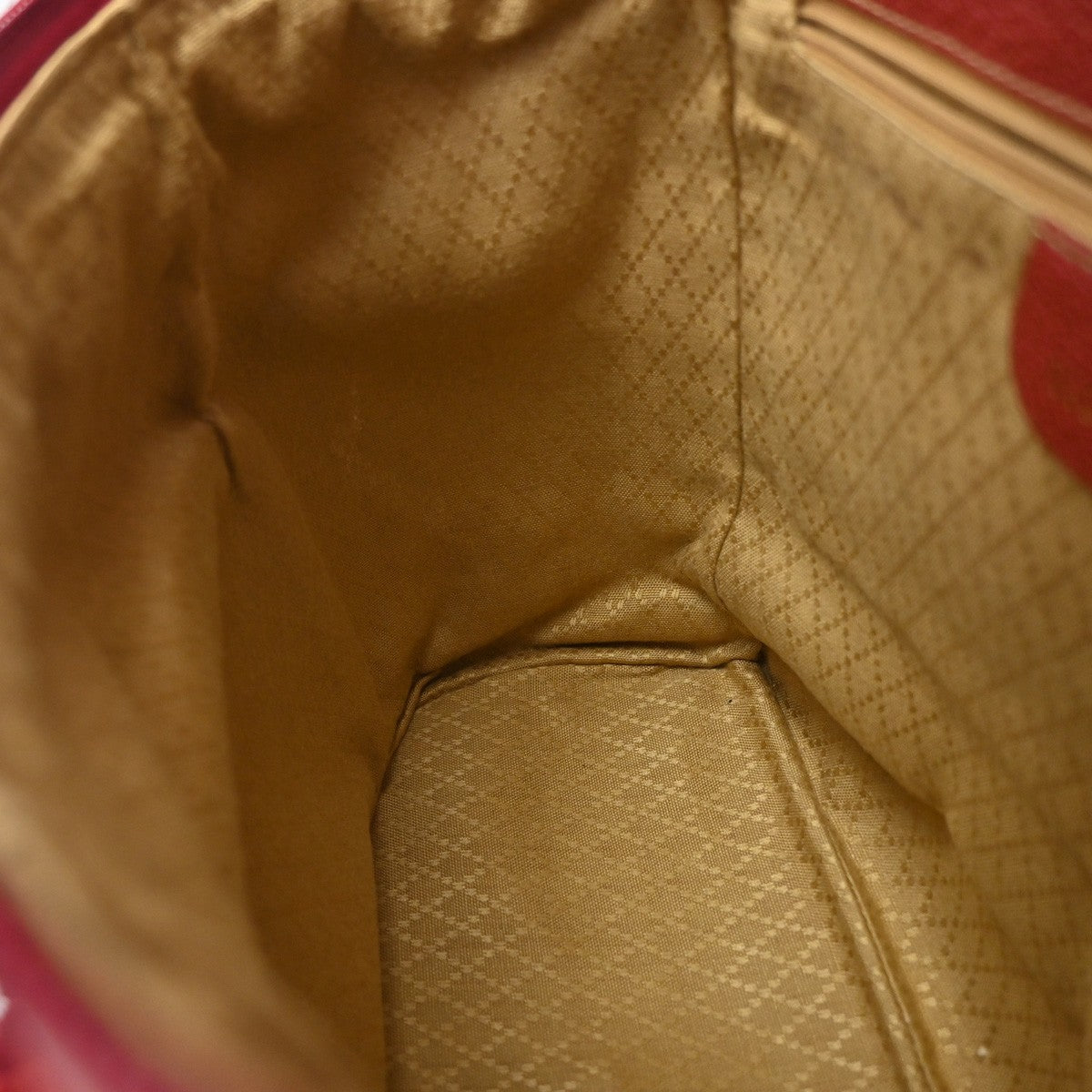 Gucci Vintage Backpack Suede Red Suede Backpack Bag (Pre-Owned)