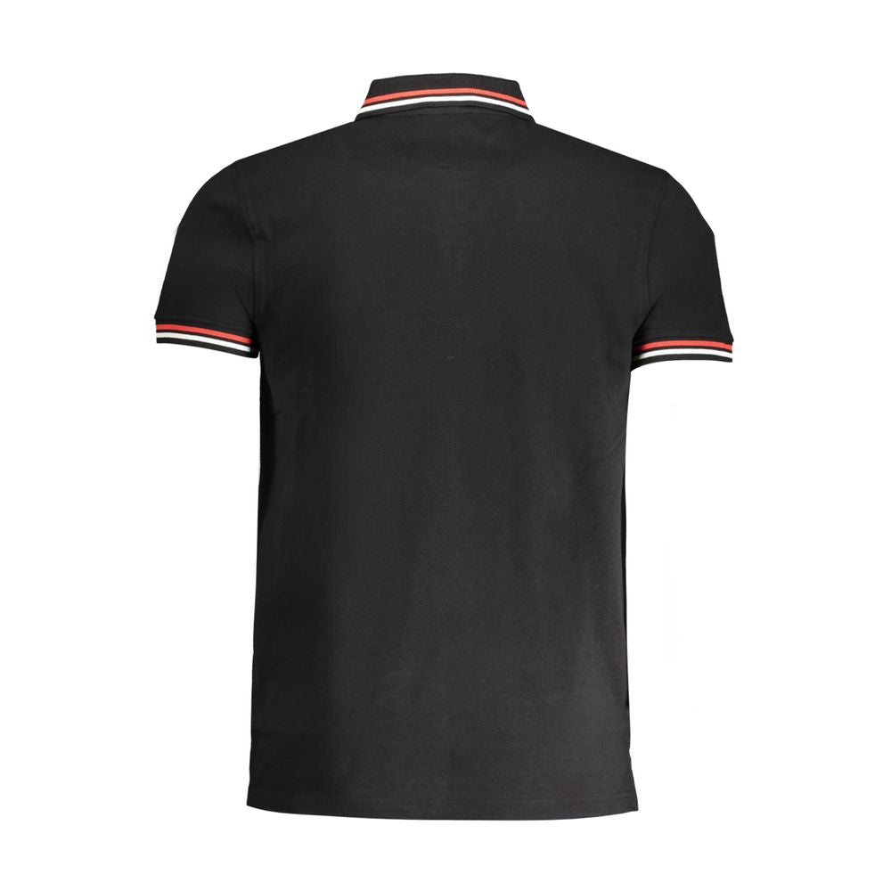 Cavalli Class Black Cotton Men Polo Men's Shirt