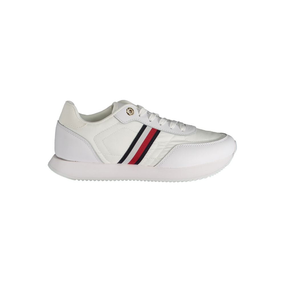 Tommy Hilfiger White Polyester Women's Sneaker