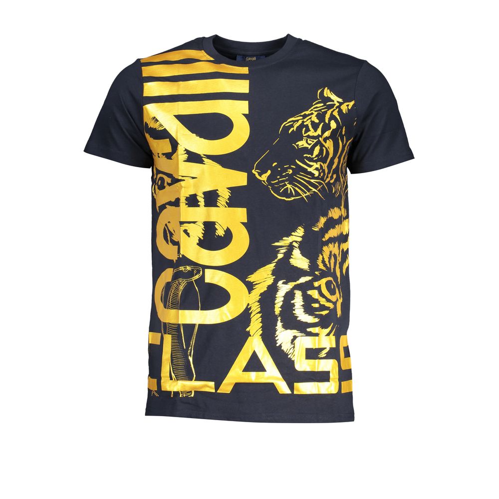 Cavalli Class Blu Cotton Men's Men's T-Shirt