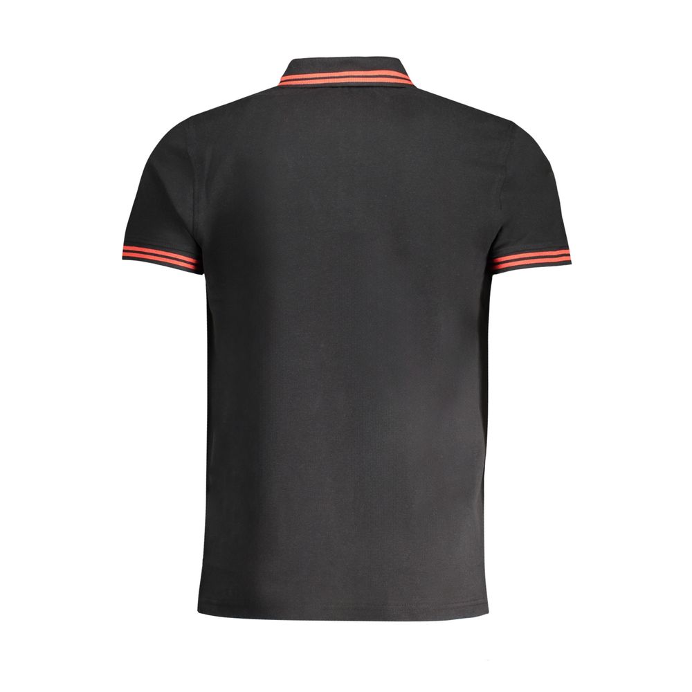 Cavalli Class Black Cotton Men Polo Men's Shirt
