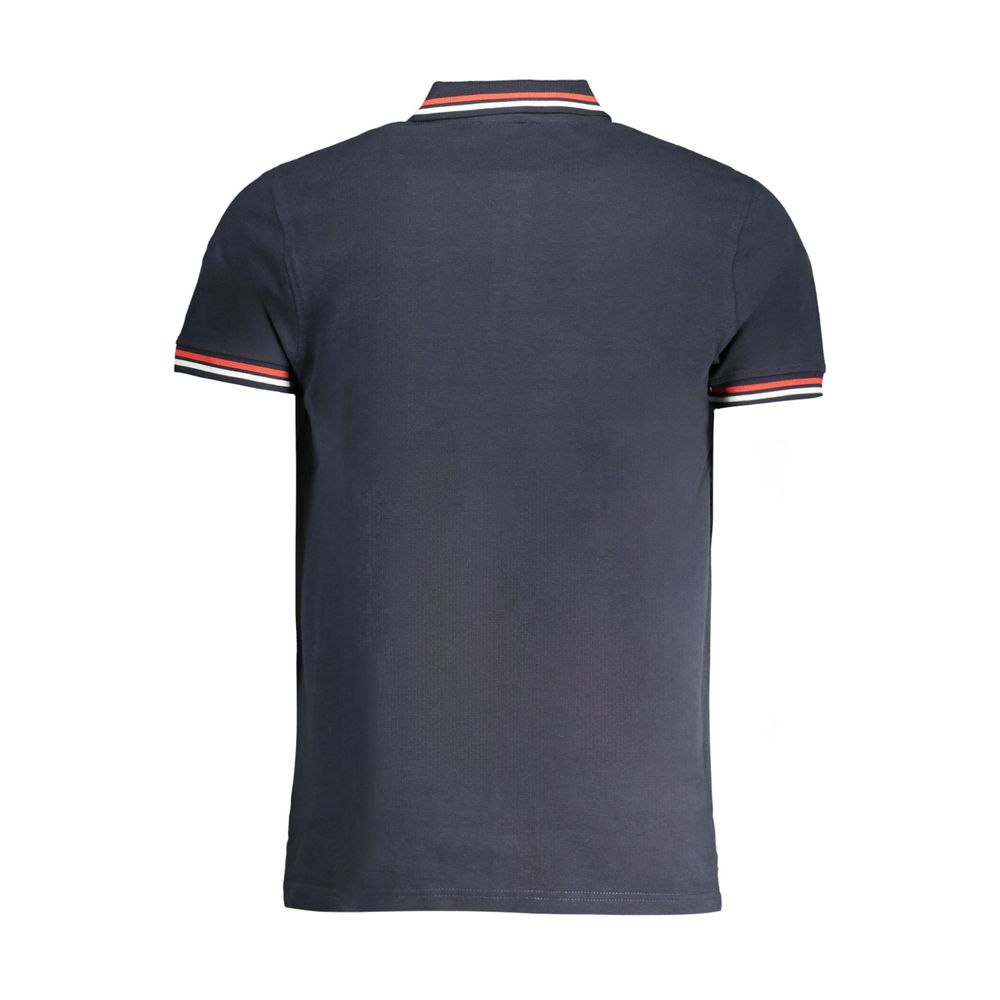 Cavalli Class Navy Cotton Men Polo Men's Shirt