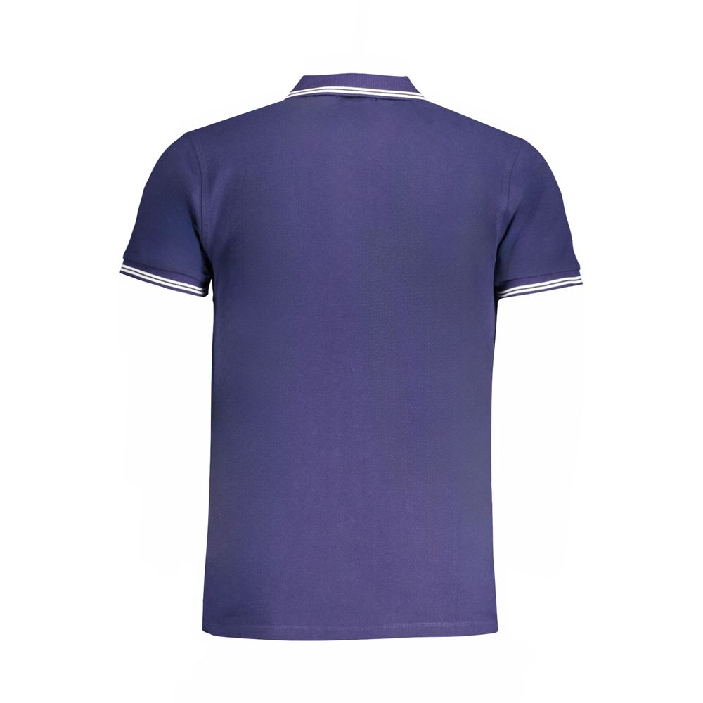 Cavalli Class Blue Cotton Men Polo Men's Shirt