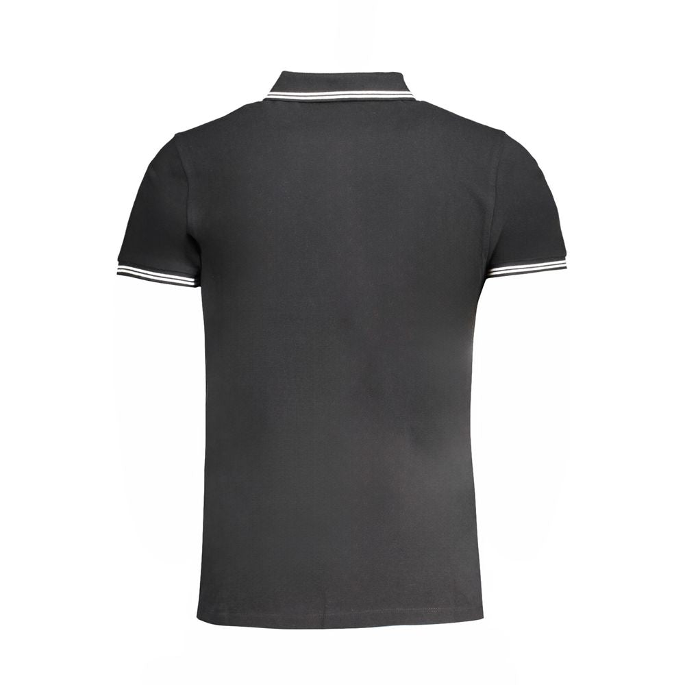 Cavalli Class Nero Cotton Men Men's Polo