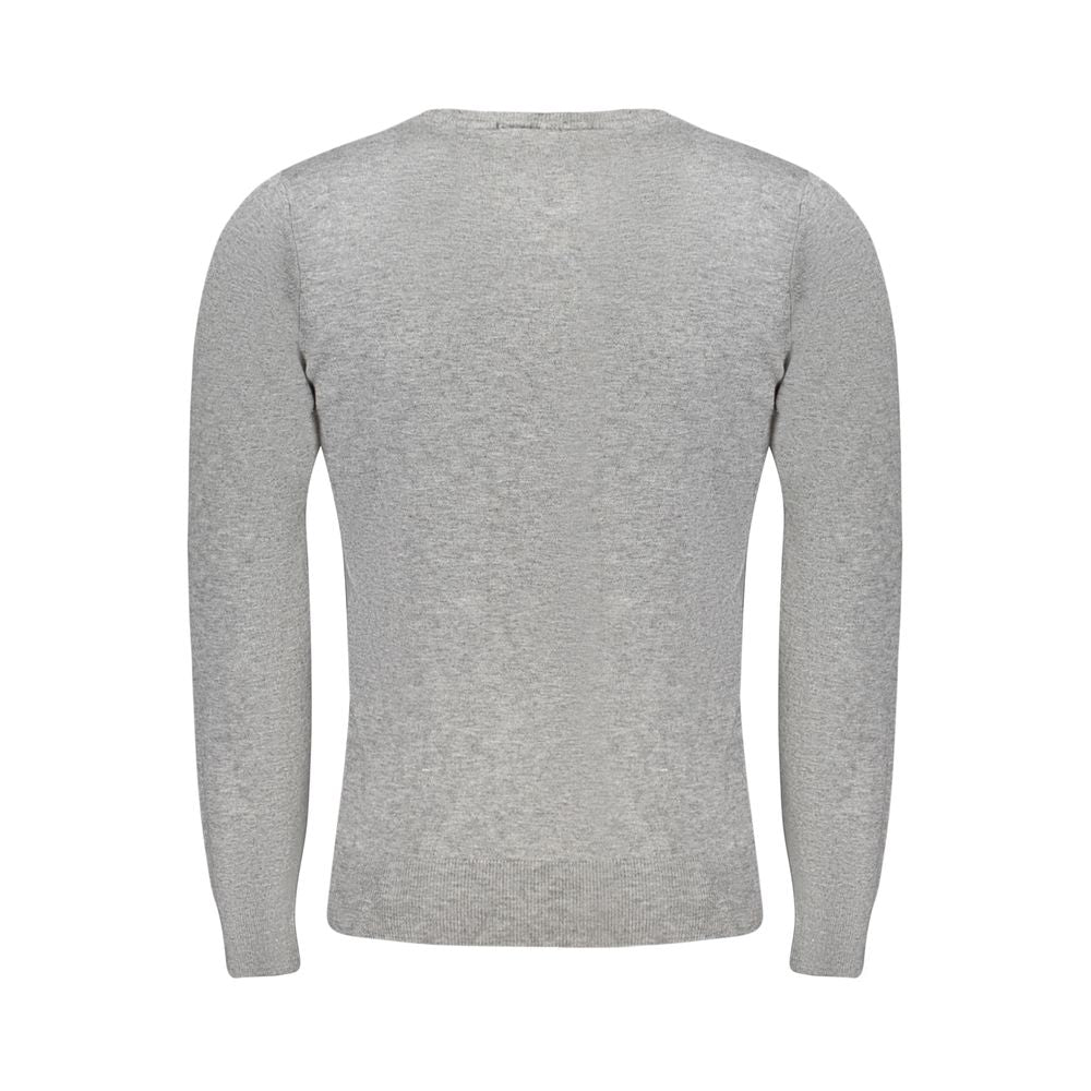 Cavalli Class Grigio Viscosa Men's Men's Sweater