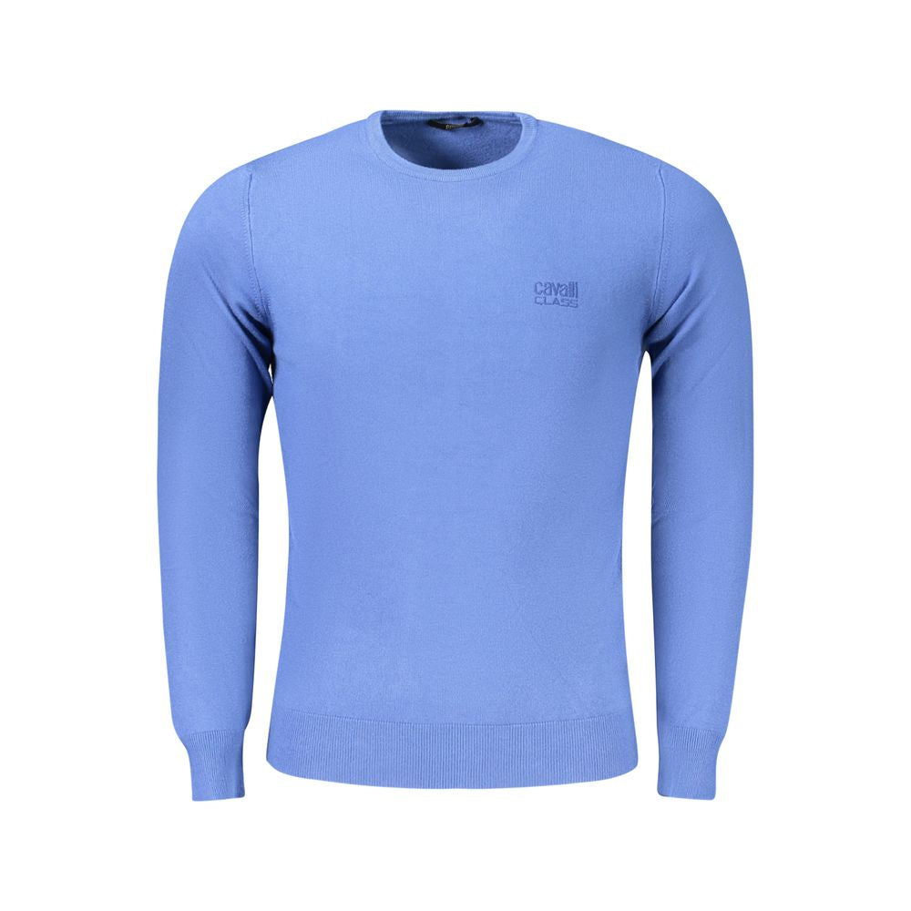 Cavalli Class Blu Viscosa Men Men's Sweater