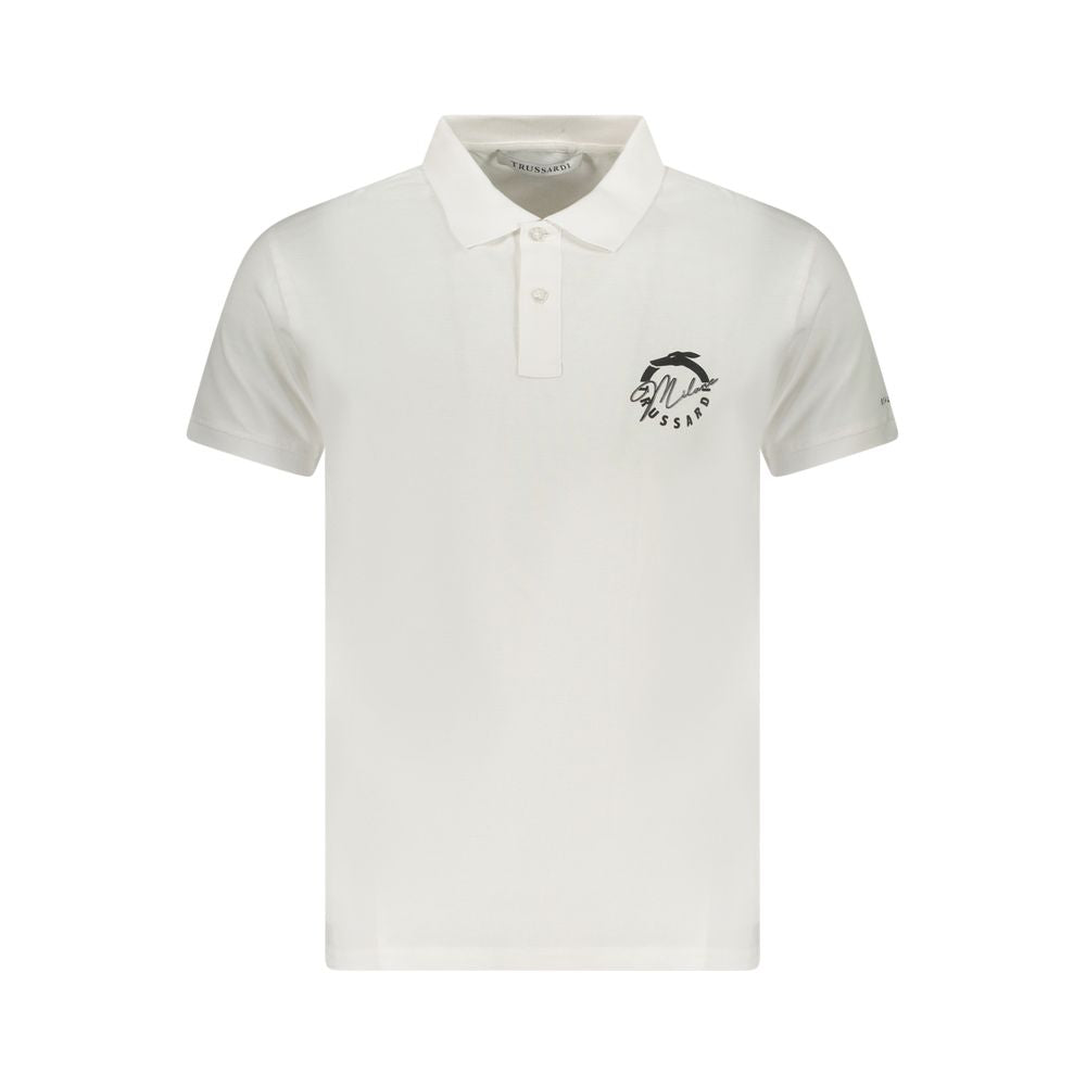 Trussardi White Cotton Men's Men's Polo