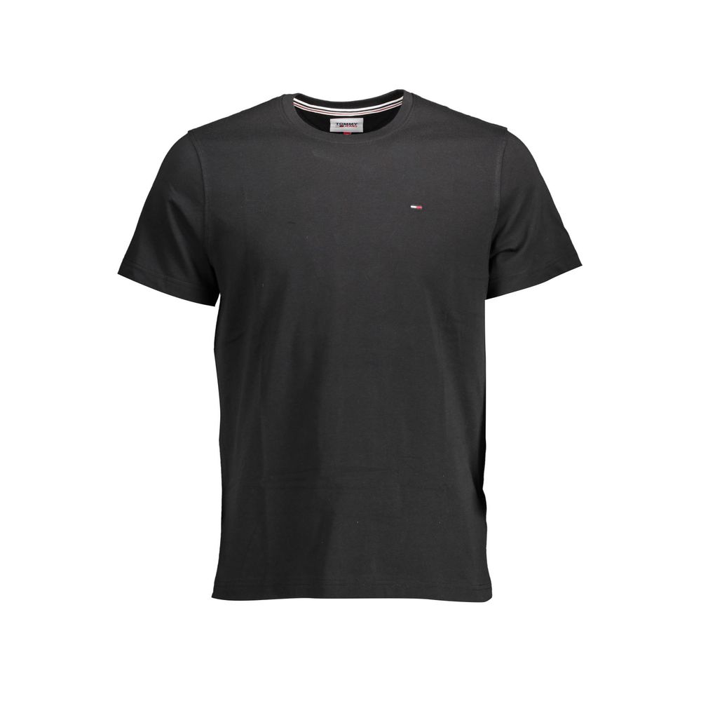 Tommy Hilfiger Black Organic Cotton Men Men's T-Shirt