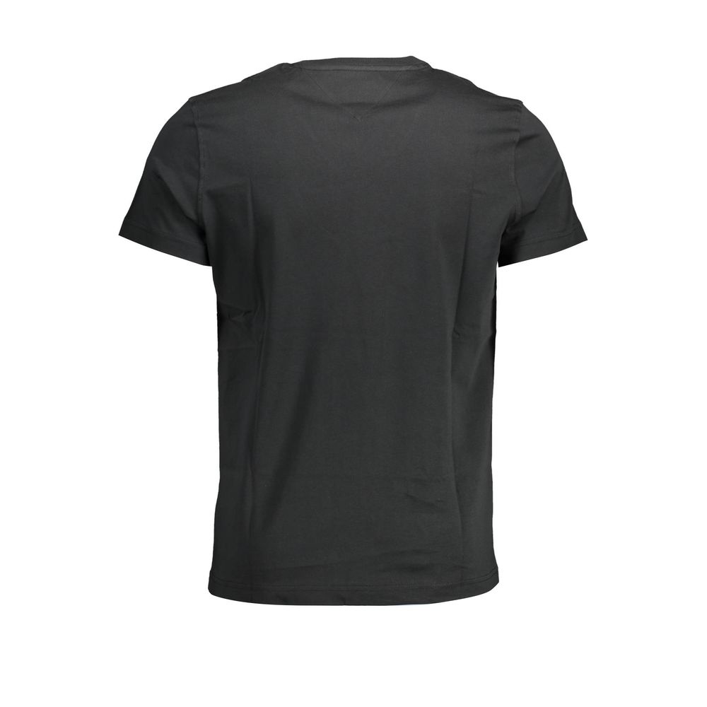 Tommy Hilfiger Black Organic Cotton Men Men's T-Shirt