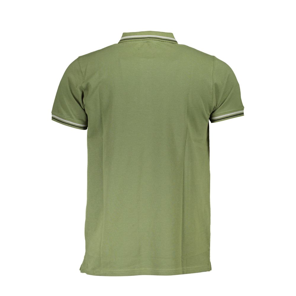 Cavalli Class Green Cotton Men Polo Men's Shirt