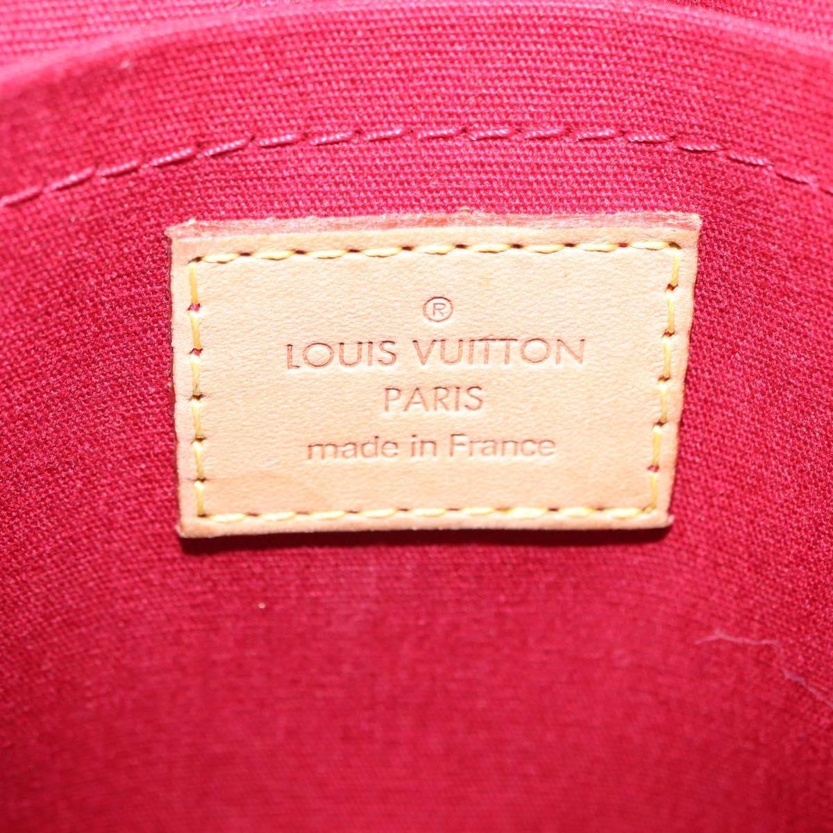 Louis Vuitton Rosewood Avenue Monogram Vernis Red Patent_Leather Handbag (Pre-Owned)