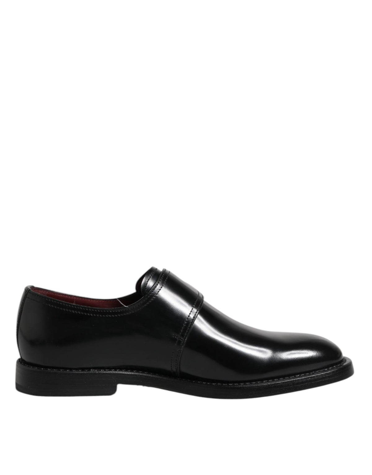 Dolce & Gabbana Black Leather Men\'s Shoes Dolce & Gabbana Black Leather Derby Dress Studded Men main image 2