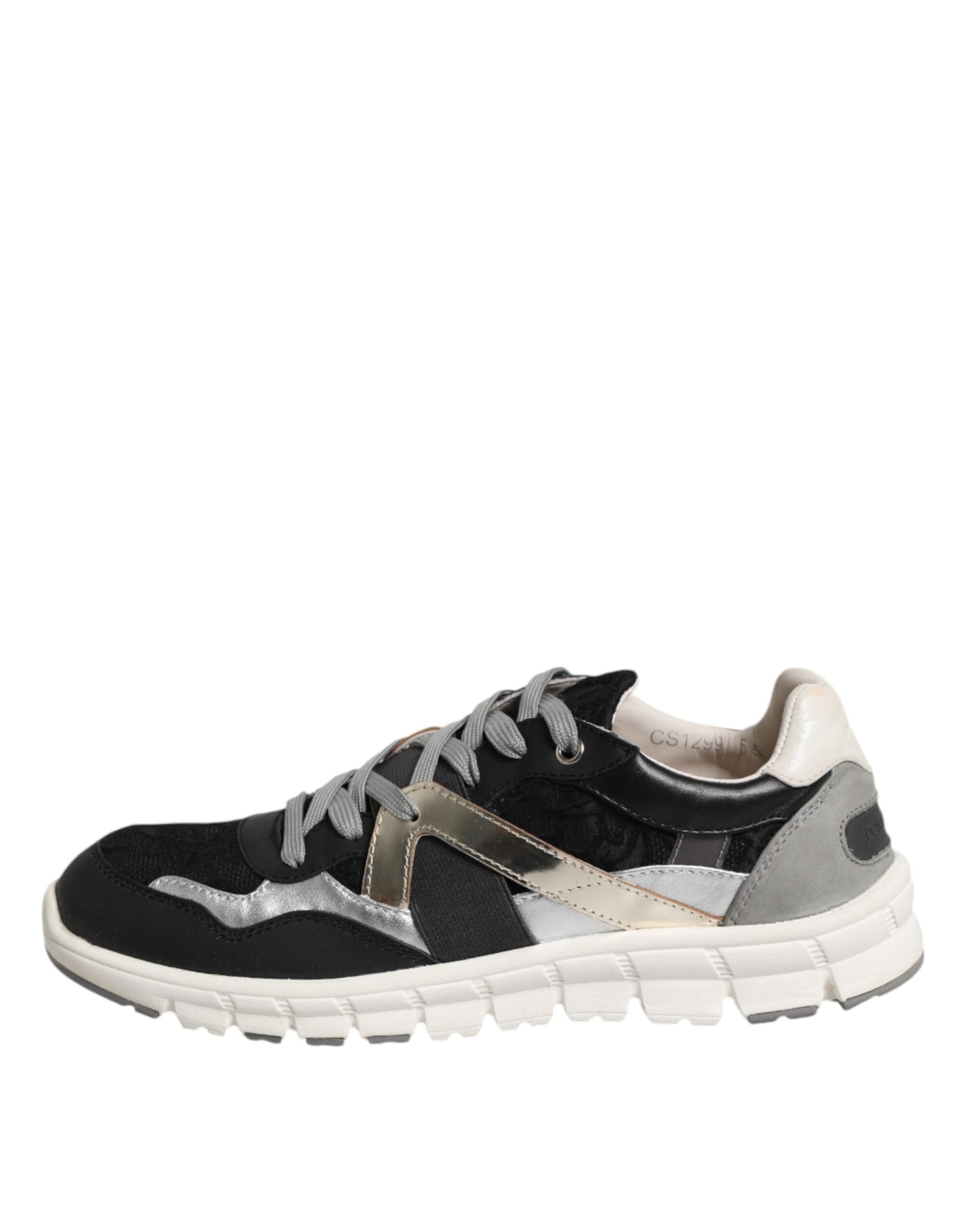 Dolce & Gabbana Multicolor Leather Suede Low Top Sneaker Men's Shoes (Pre-Owned)