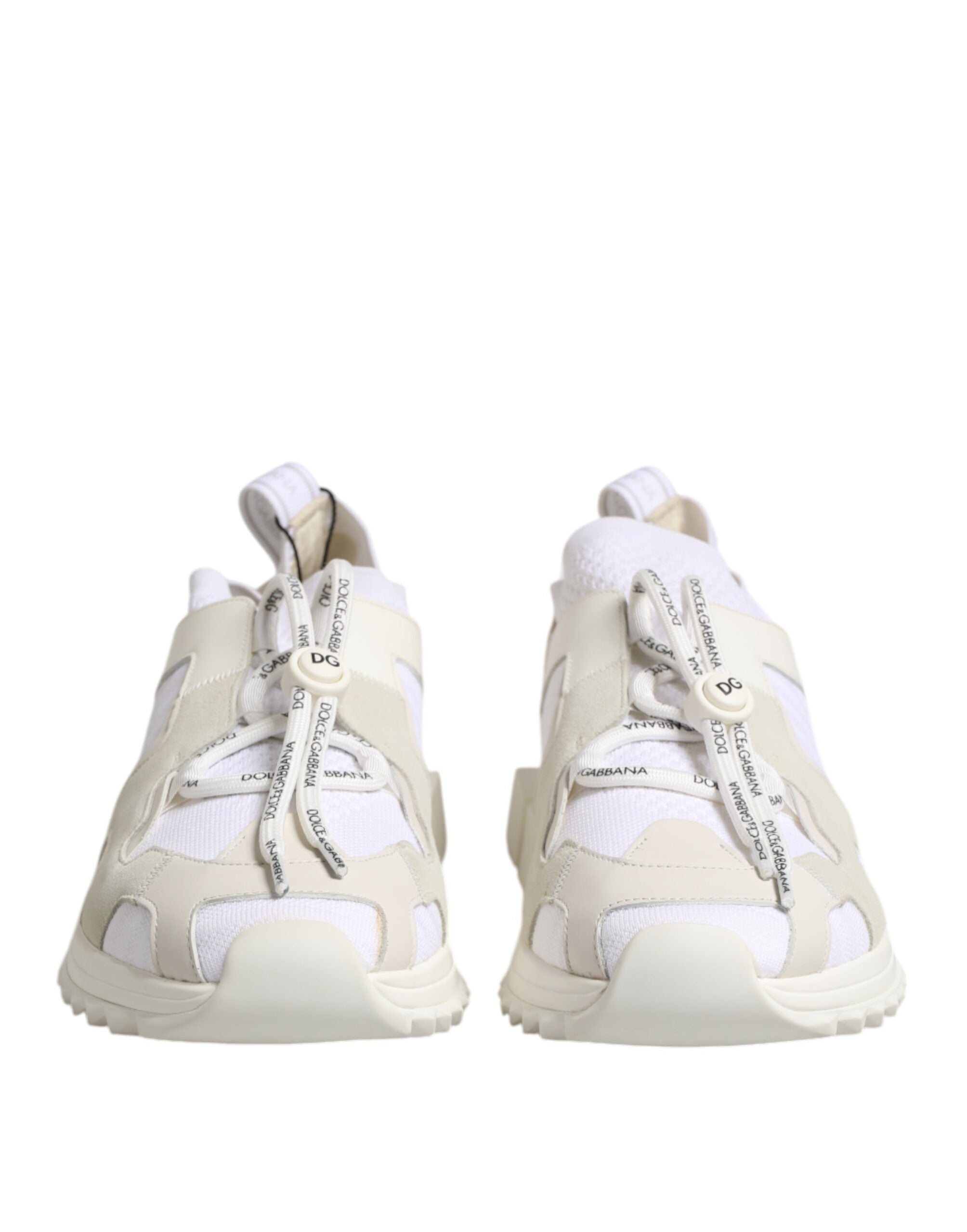 Dolce & Gabbana White Mesh Sorrento Trekking Sneakers Men's Shoes (Pre-Owned)