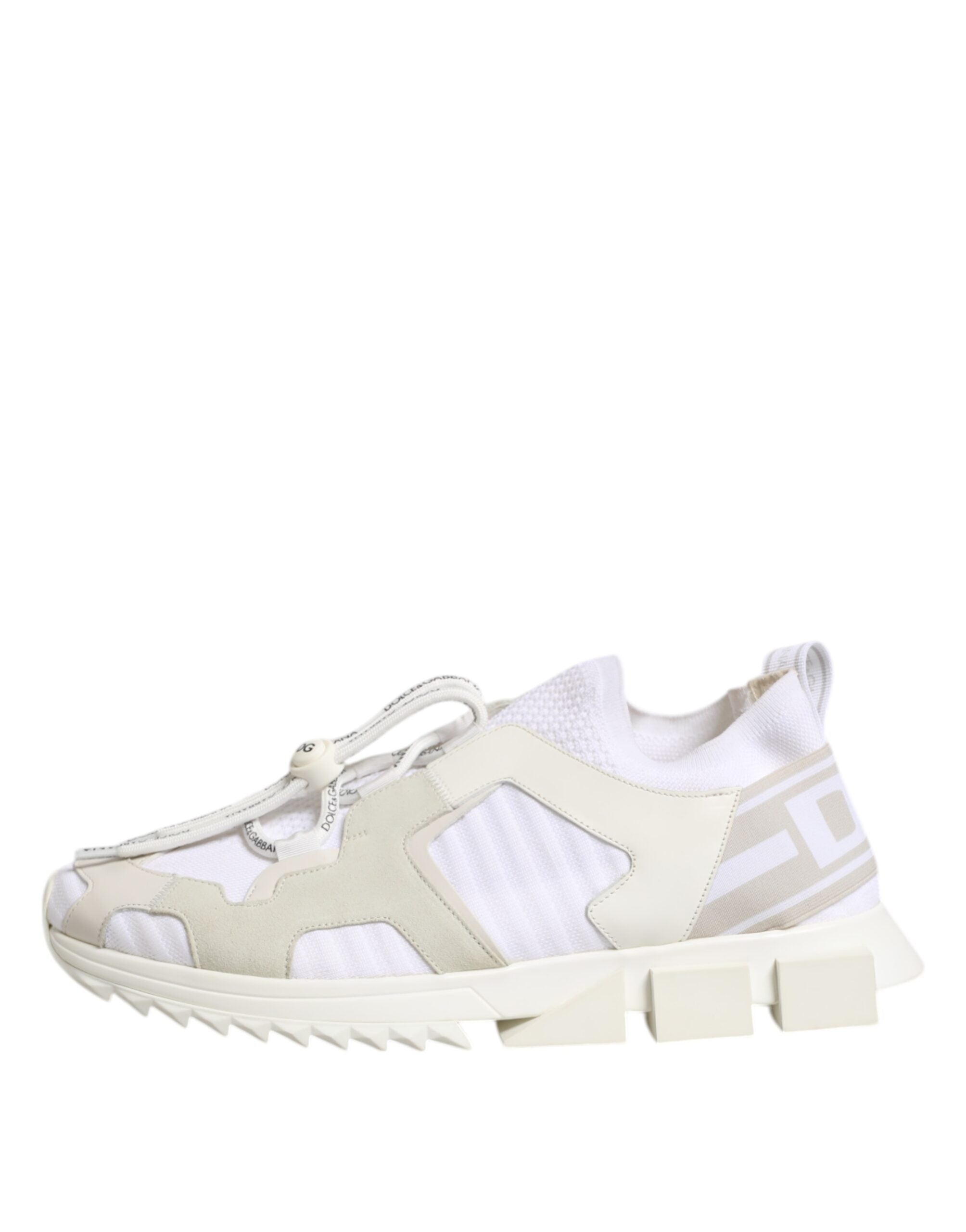 Dolce & Gabbana White Mesh Sorrento Trekking Sneakers Men's Shoes (Pre-Owned)