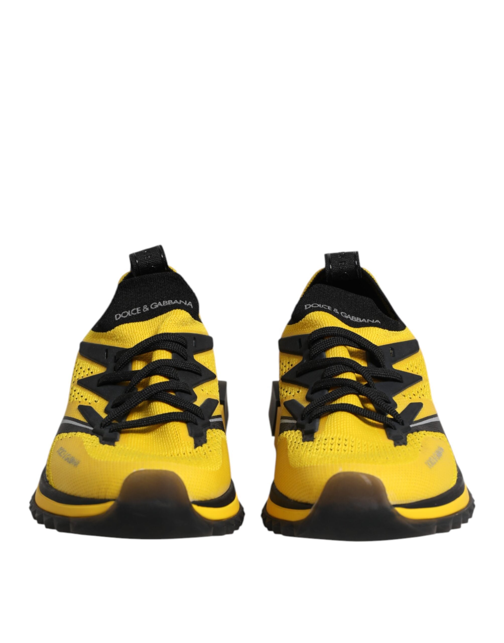 Dolce & Gabbana Yellow SORRENTO Sport Stretch Sneakers Men's Shoes