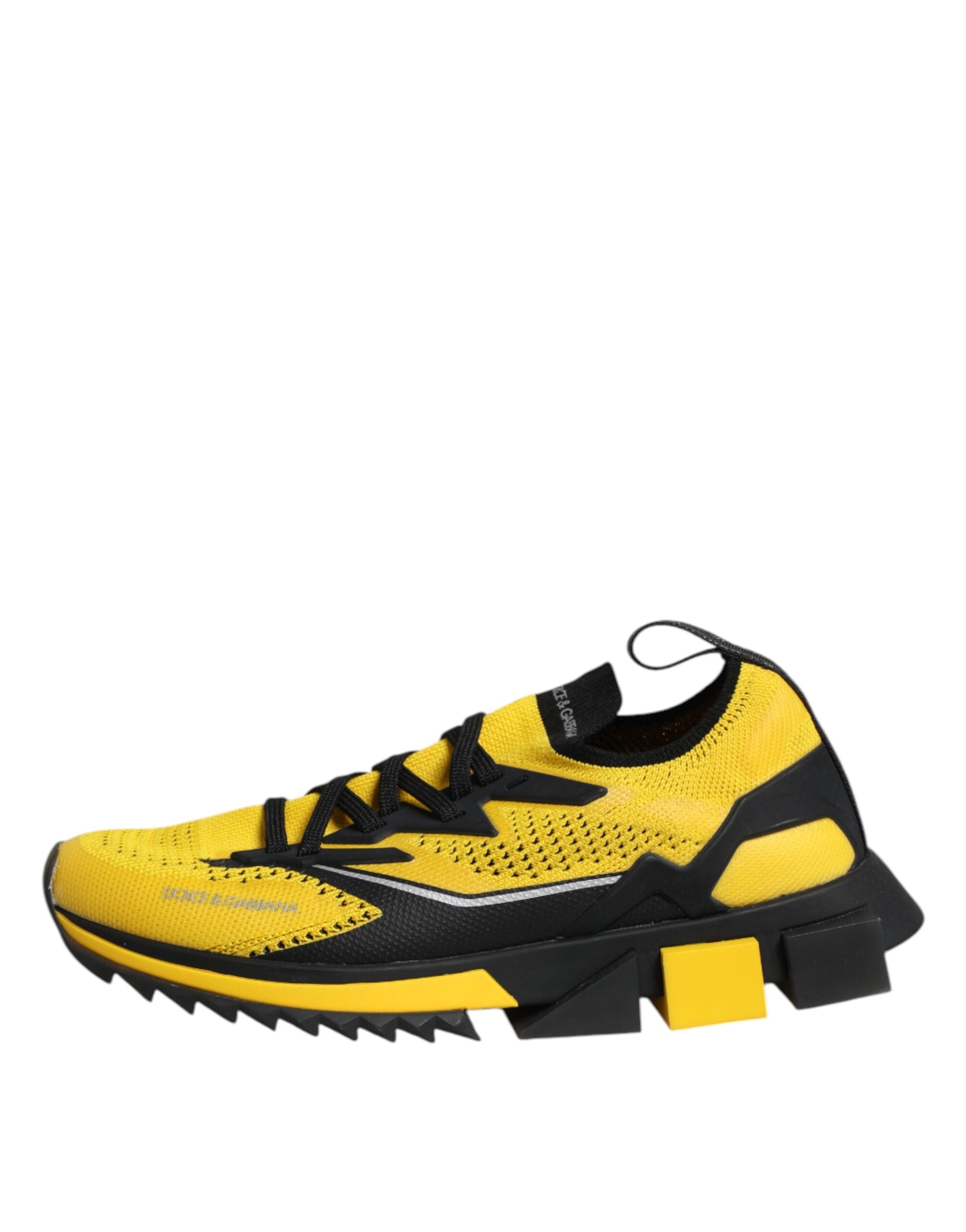 Dolce & Gabbana Yellow SORRENTO Sport Stretch Sneakers Men's Shoes