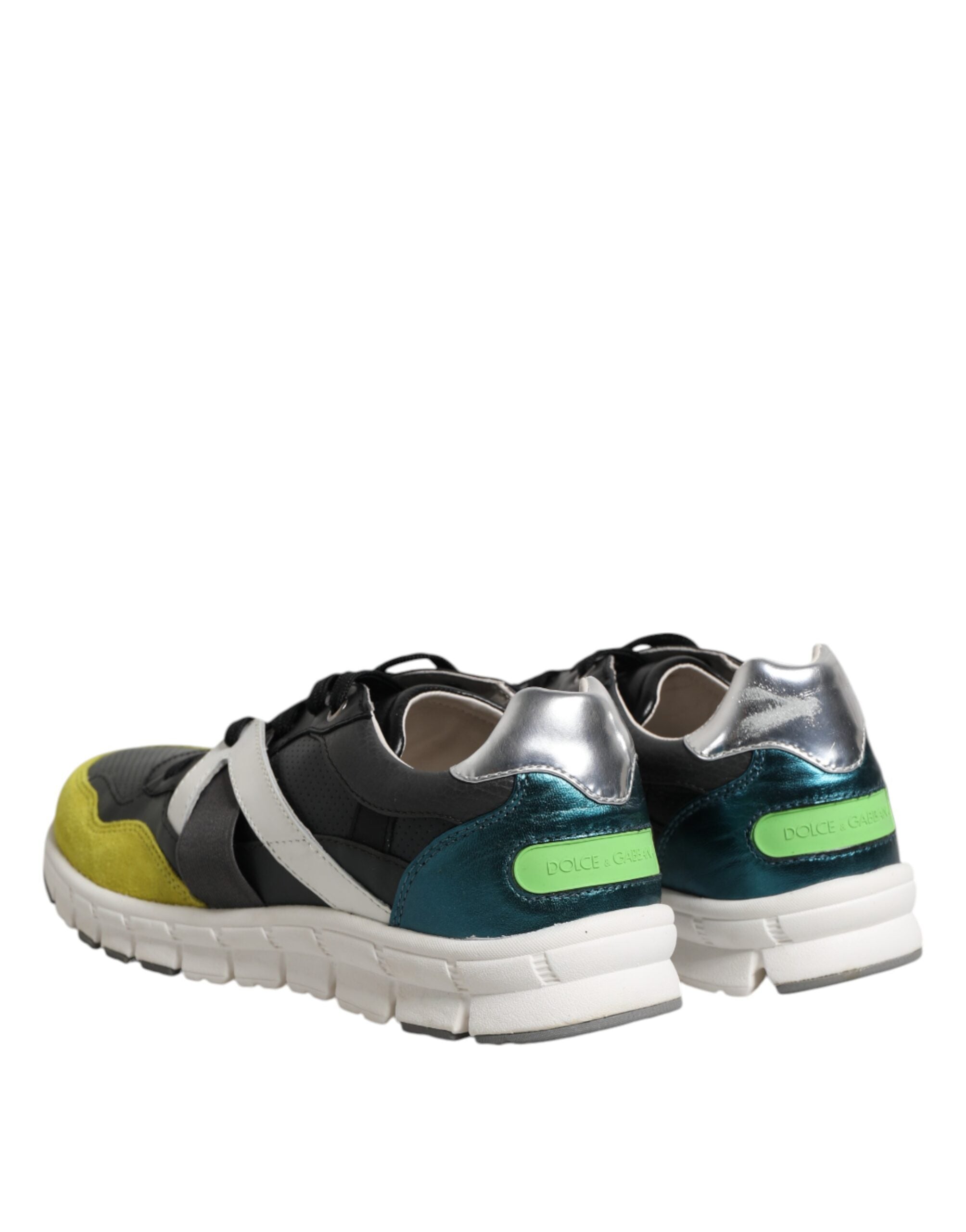 Dolce & Gabbana Multicolor Lace Up Low Top Men Sneakers Men's Shoes