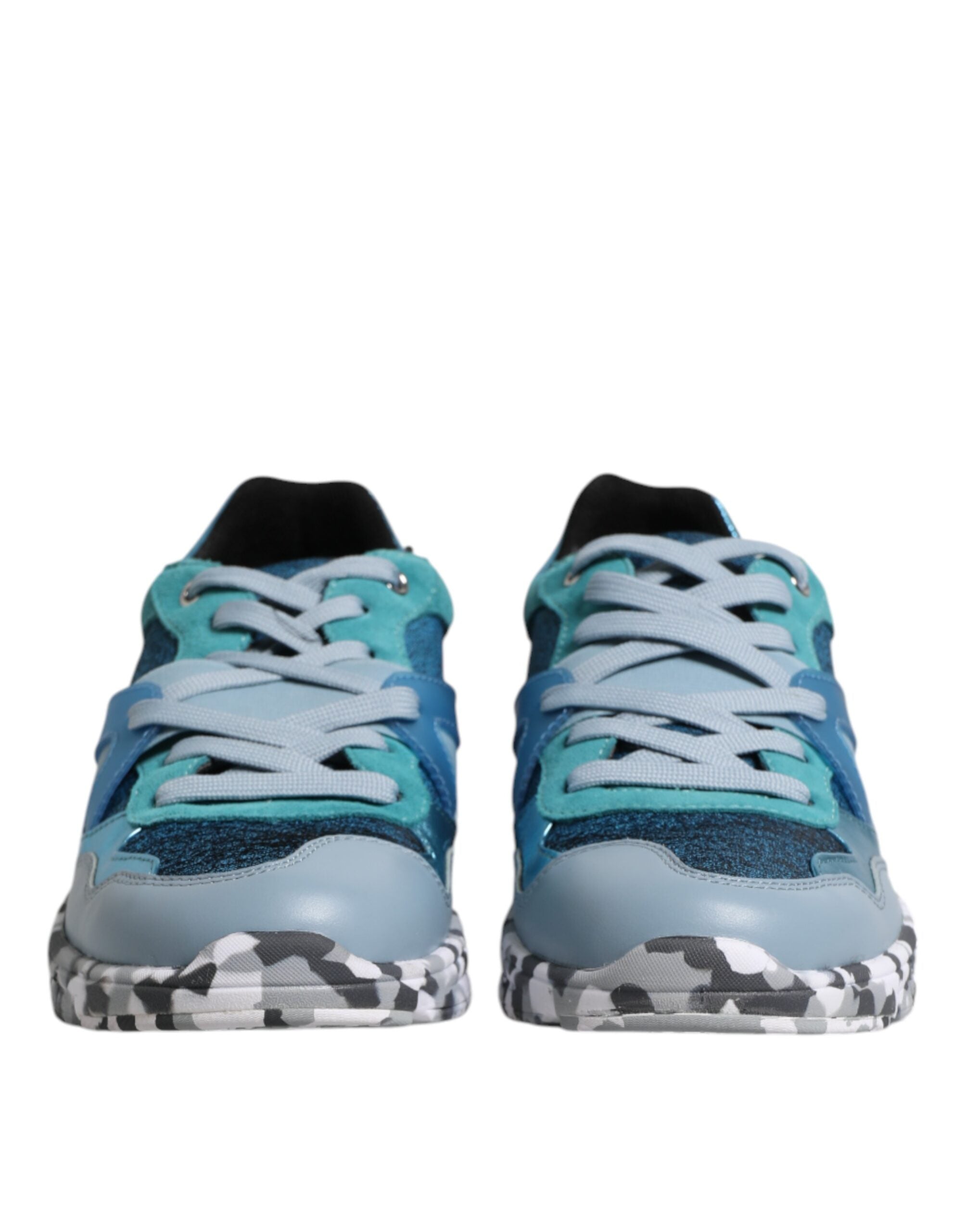 Dolce & Gabbana Multicolor Lace Up Low Top Men Sneakers Men's Shoes (Pre-Owned)