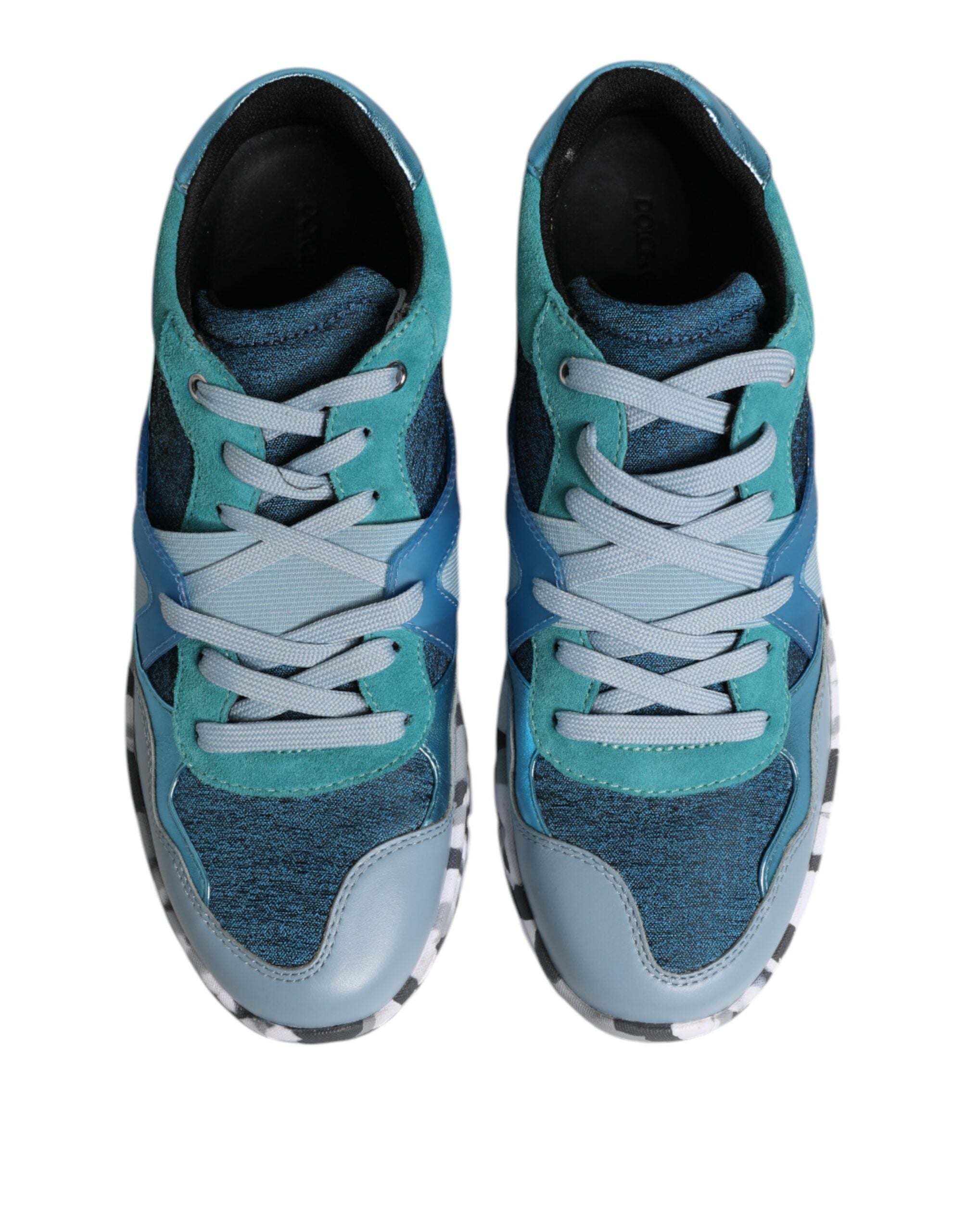 Dolce & Gabbana Multicolor Lace Up Low Top Men Sneakers Men's Shoes (Pre-Owned)