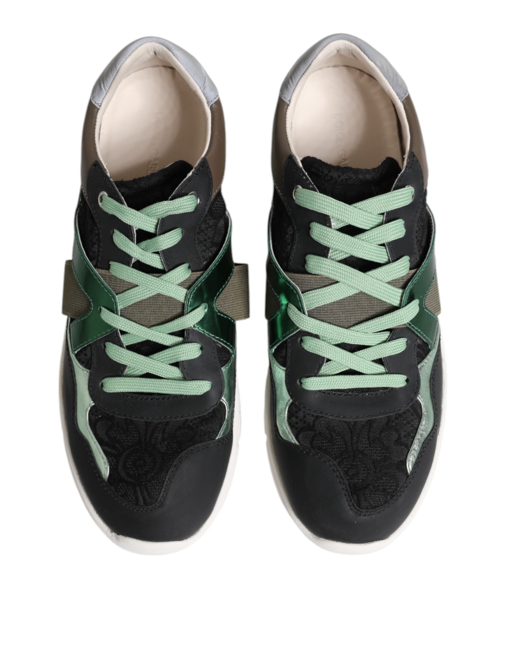 Dolce & Gabbana Multicolor Lace Up Low Top Sneakers Men's Shoes (Pre-Owned)