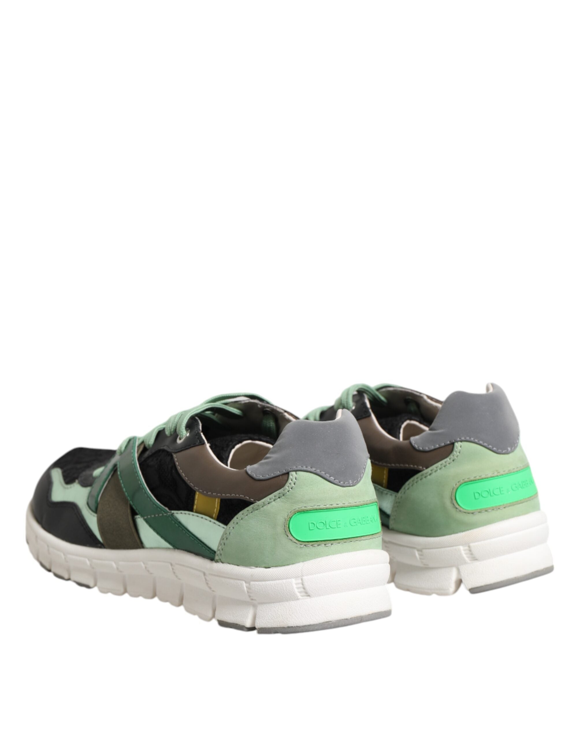 Dolce & Gabbana Multicolor Lace Up Low Top Sneakers Men's Shoes (Pre-Owned)