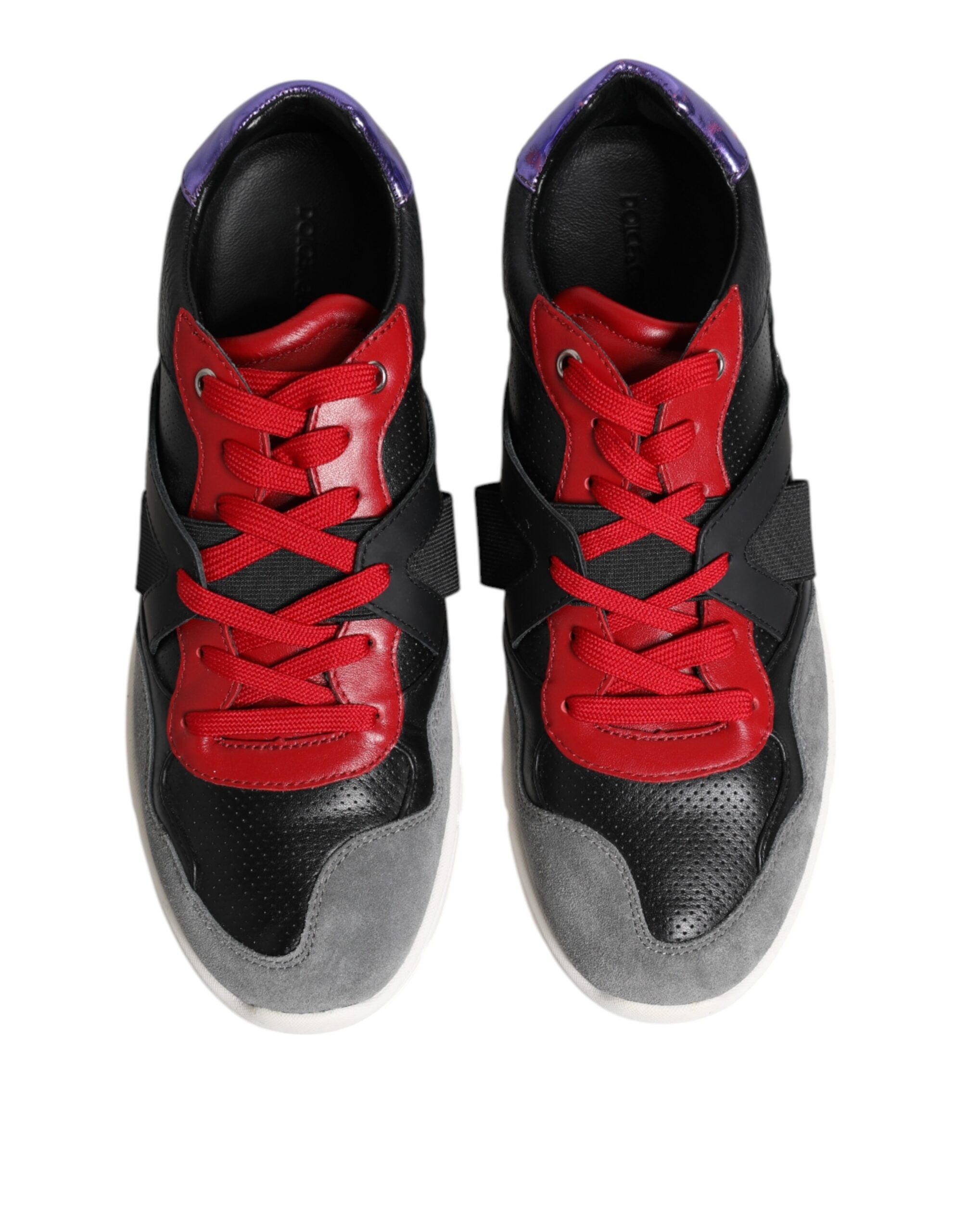 Dolce & Gabbana Multicolor Lace Up Low Top Men Sneakers Men's Shoes (Pre-Owned)