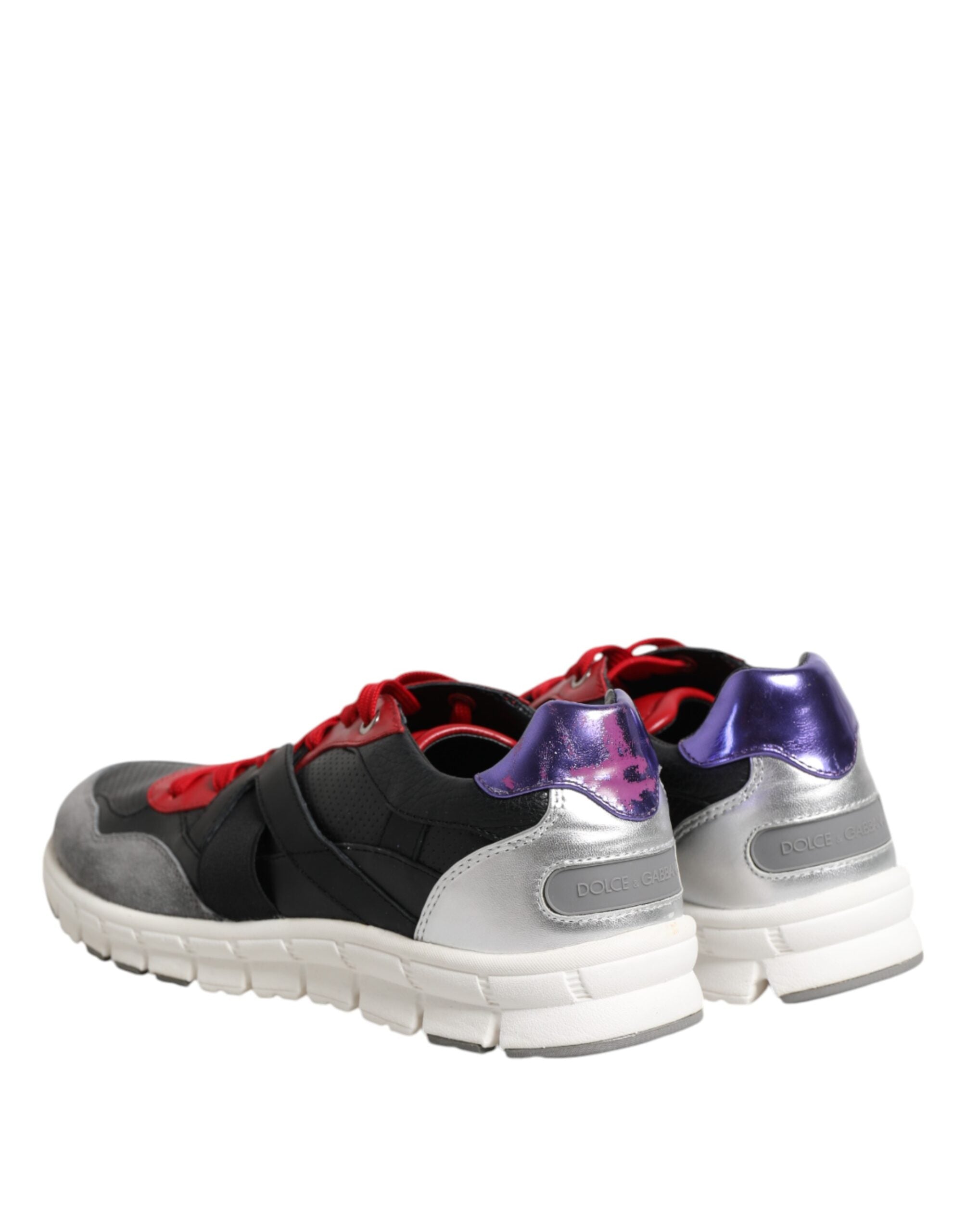 Dolce & Gabbana Multicolor Lace Up Low Top Men Sneakers Men's Shoes (Pre-Owned)