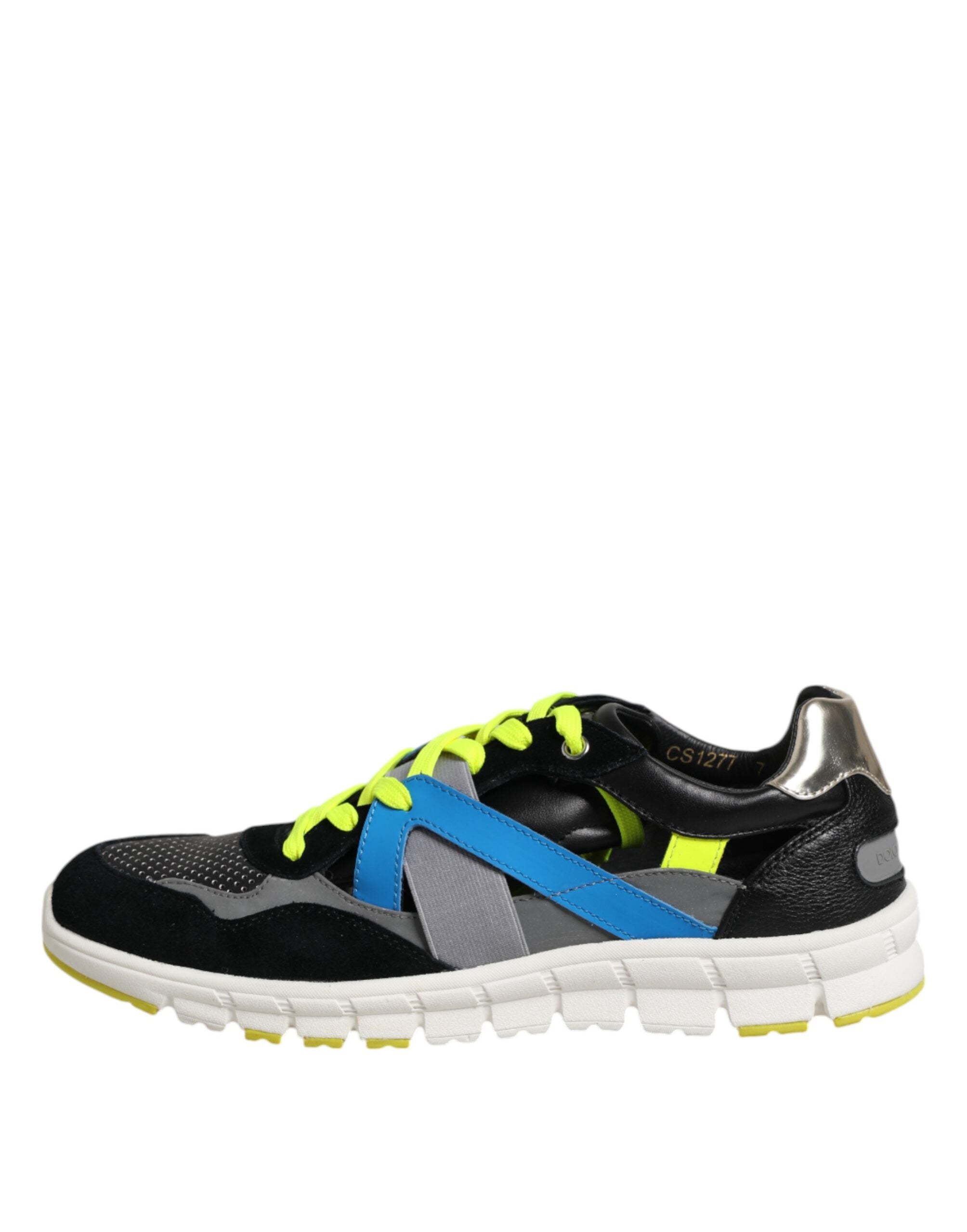 Dolce & Gabbana Multicolor Lace Up Low Top Men Sneakers Men's Shoes (Pre-Owned)