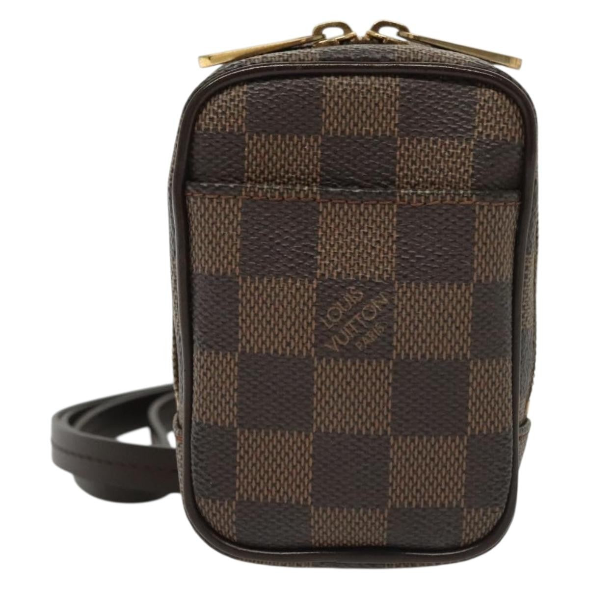 Louis Vuitton Etui Okapi Camera Case Damier Ebene Brown Canvas Clutche & Pouche Bag (Pre-Owned)