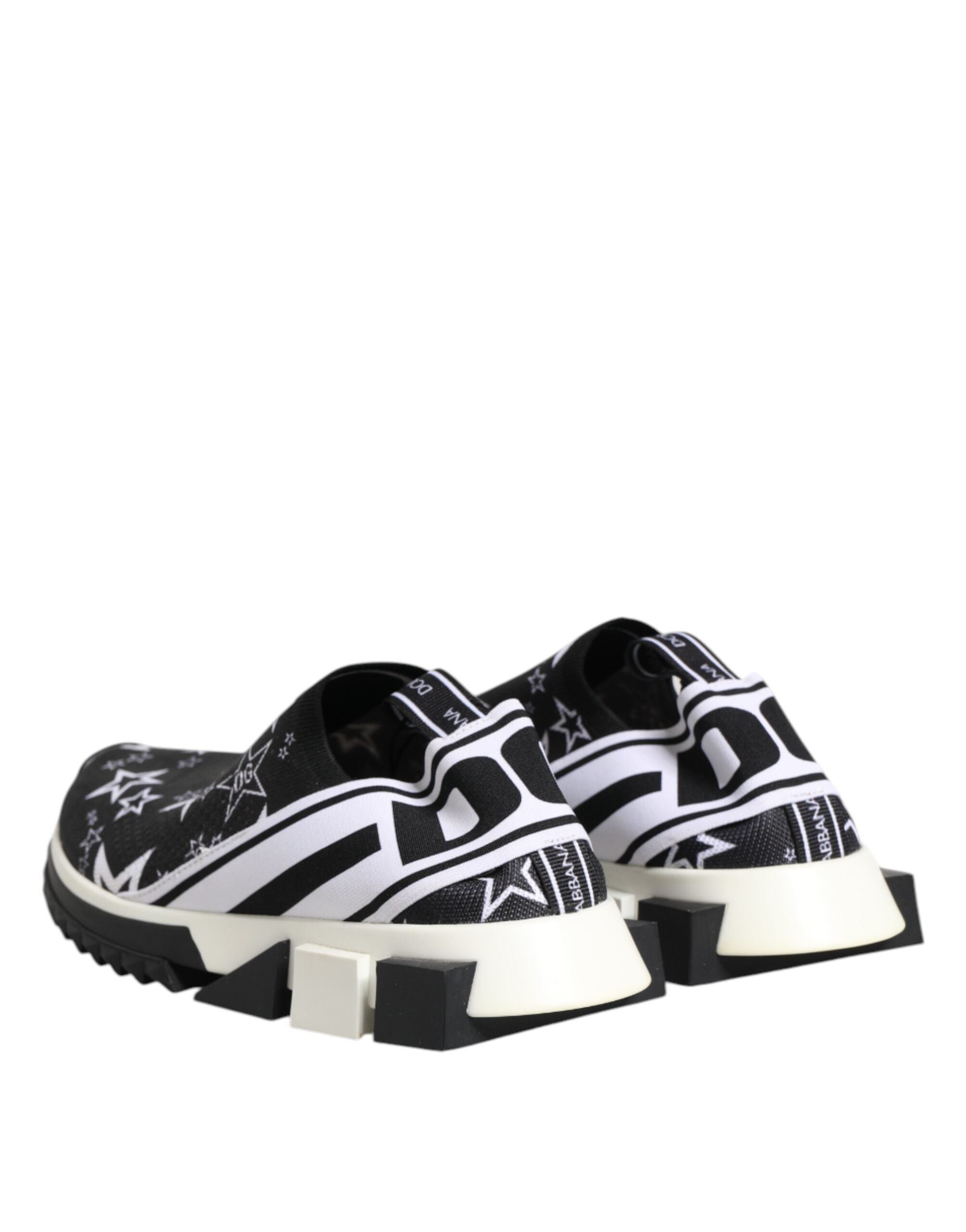 Dolce & Gabbana Black White Sorrento Low Top Sneakers Men's Shoes