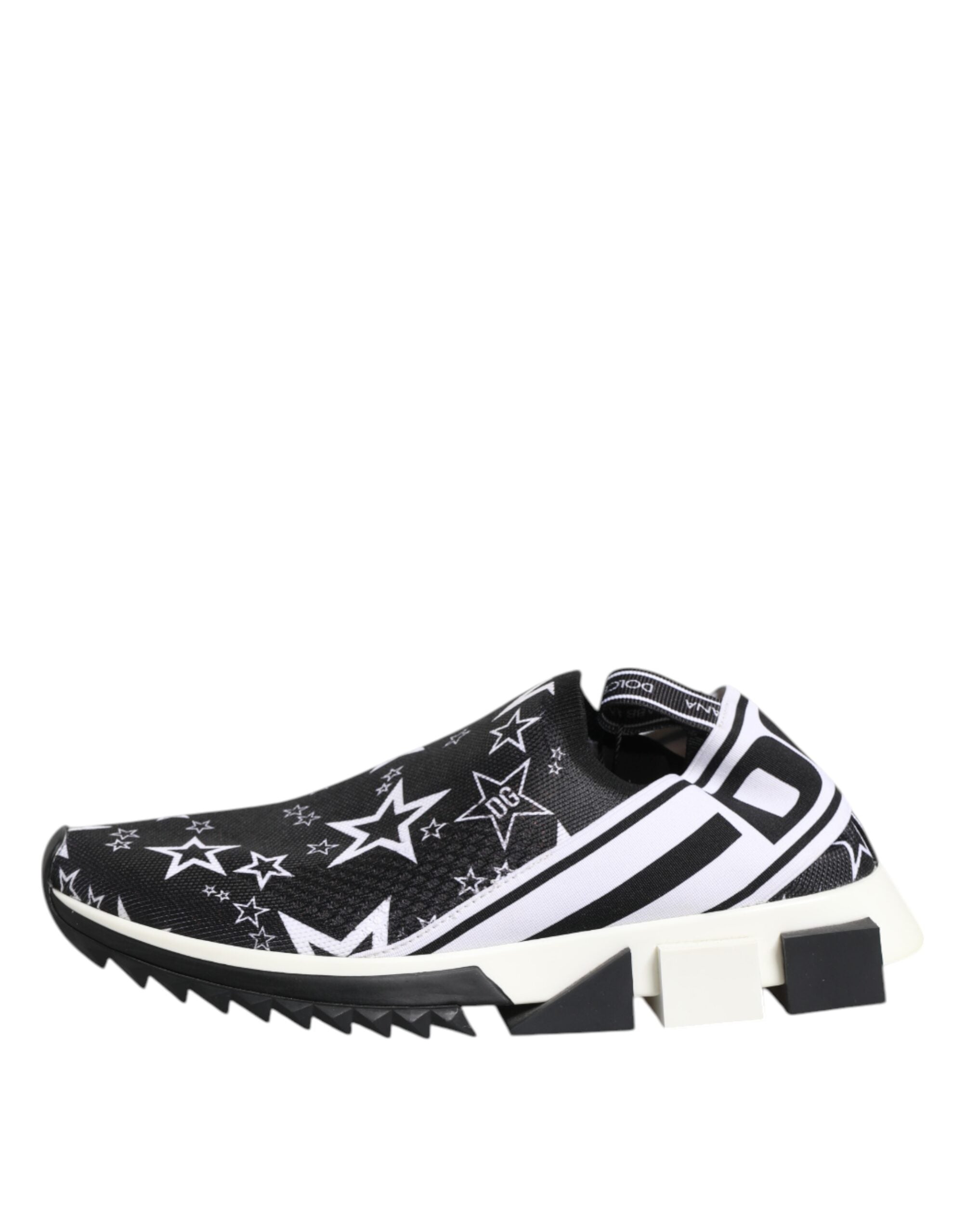 Dolce & Gabbana Black White Sorrento Low Top Sneakers Men's Shoes