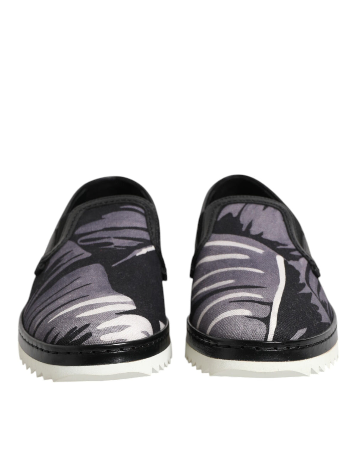 Dolce & Gabbana Black Tropical Slip On Men Sneakers Men's Shoes