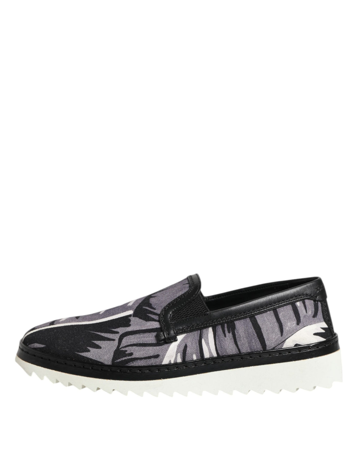 Dolce & Gabbana Black Tropical Slip On Men Sneakers Men's Shoes