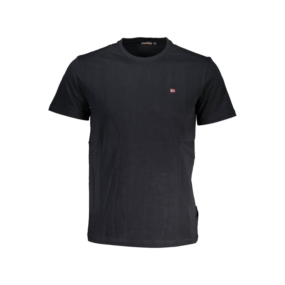 Napapijri Black Cotton Men Men's T-Shirt