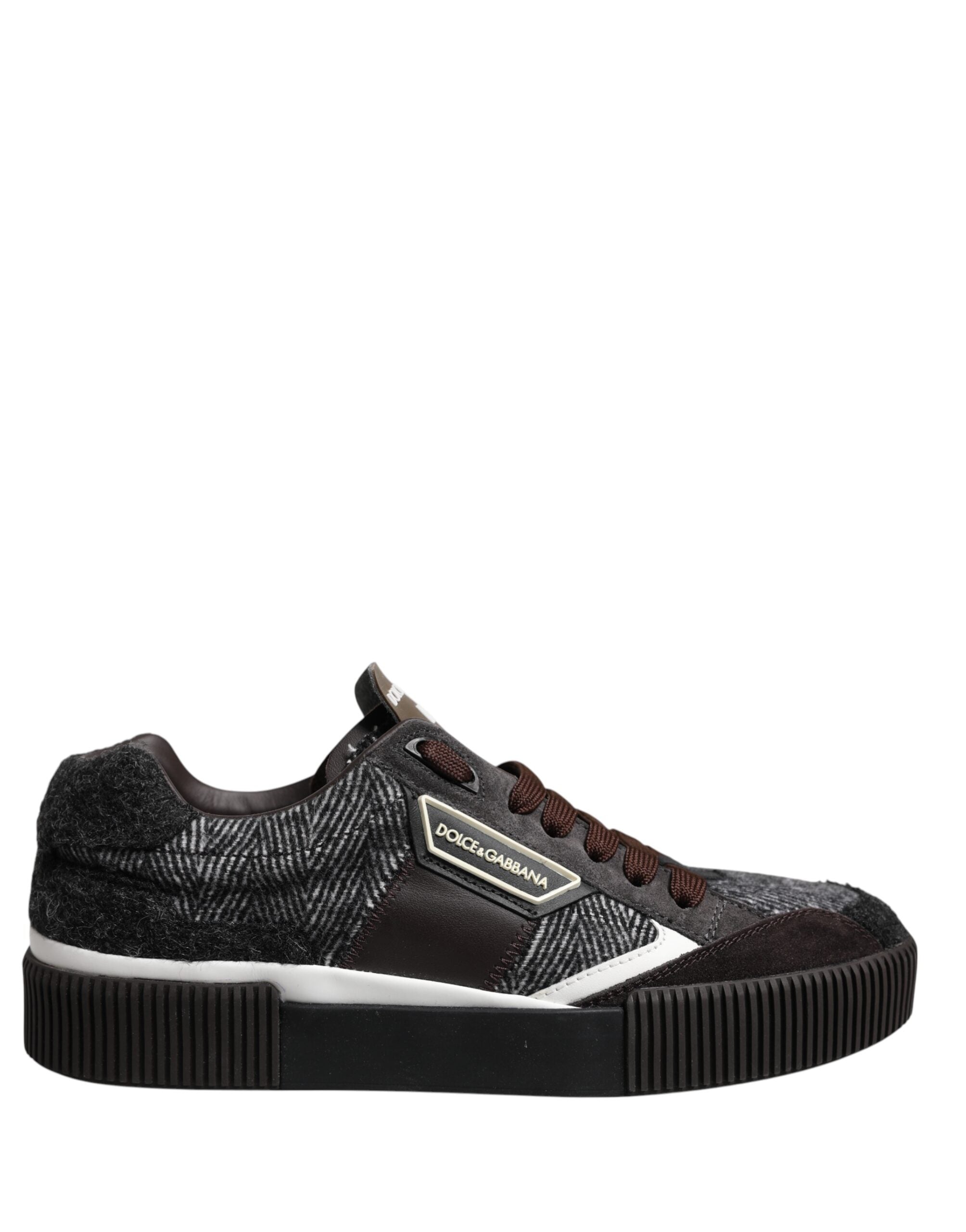 Dolce & Gabbana Multicolor Leather Low Top Sneakers Men's Shoes