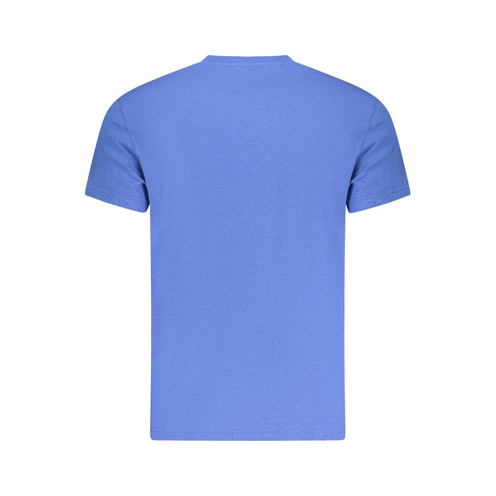 Tommy Hilfiger Blue Cotton Men Men's T-Shirt