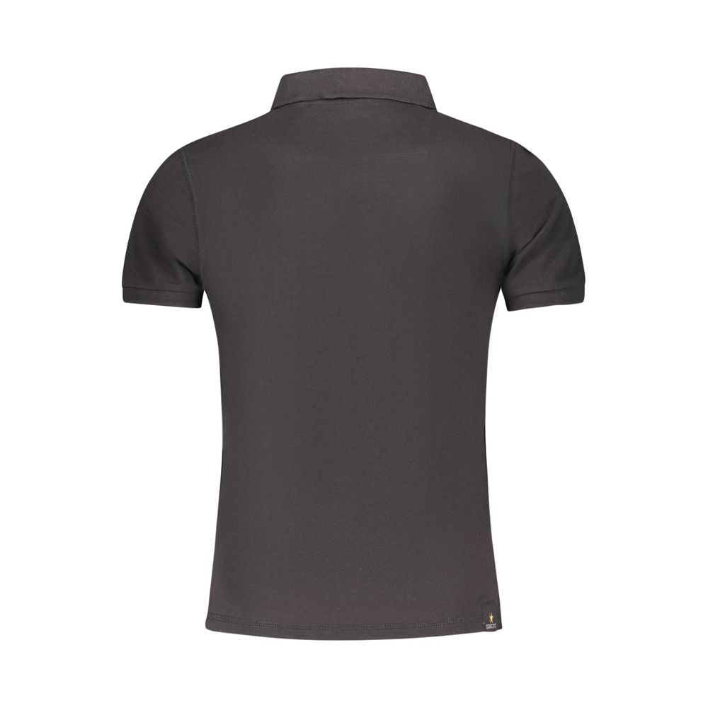 Accademia Militare Black Cotton Men Men's Polo