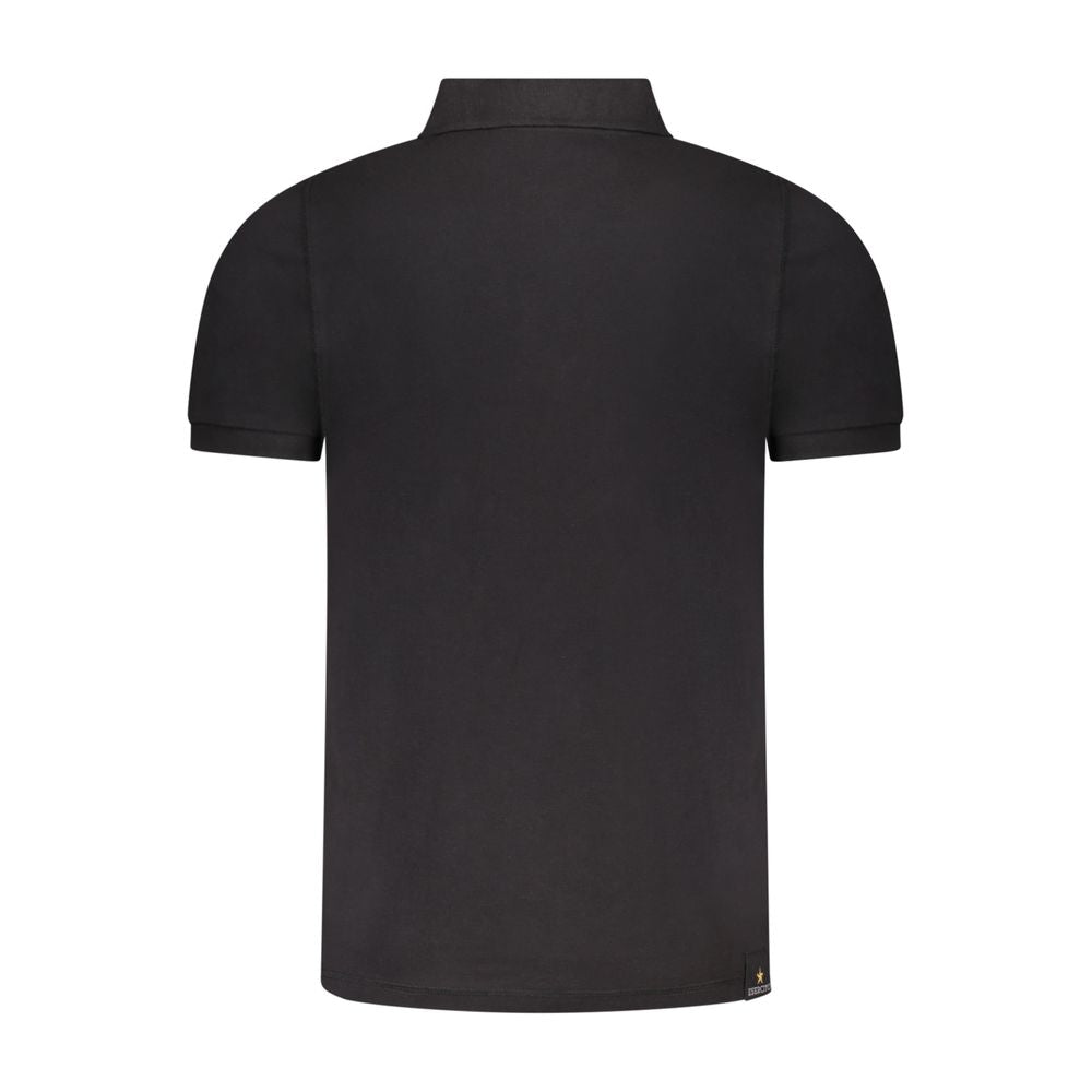 Accademia Militare Black Cotton Men's Polo Men's Shirt