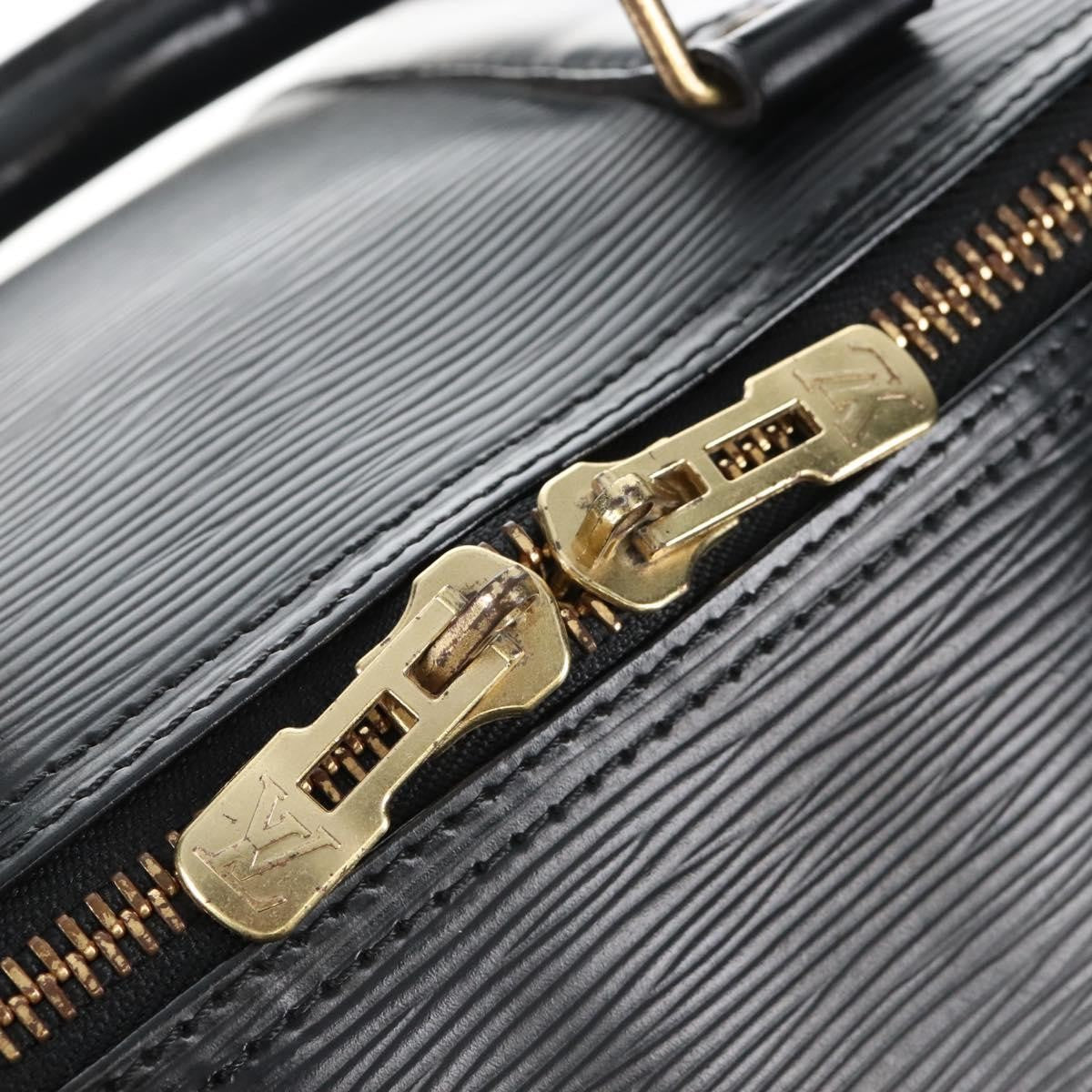 Louis Vuitton Keepall Epi Leather Black Leather Travel Bag Bag (Pre-Owned)