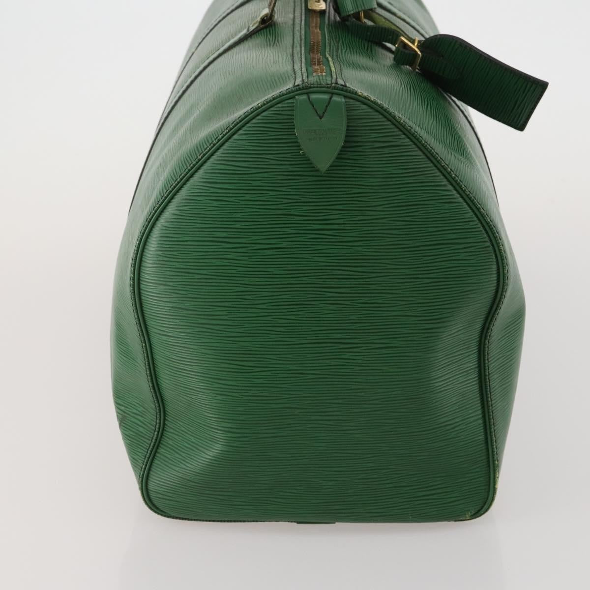 Louis Vuitton Keepall Epi Green Leather Travel Bag Bag (Pre-Owned)