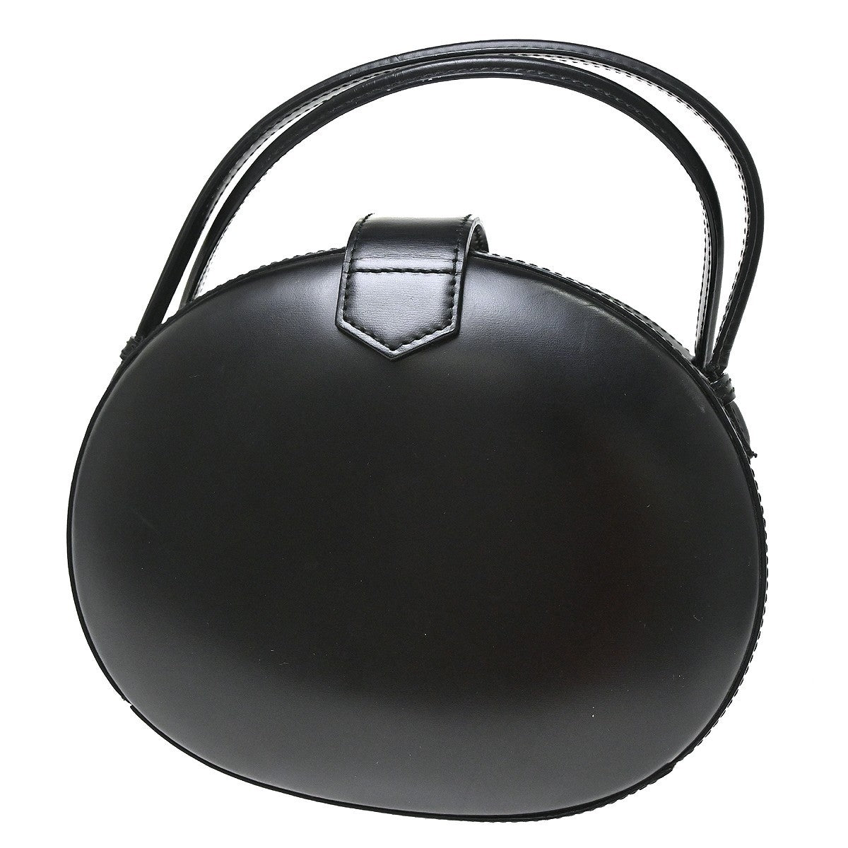 Loewe Anagram Leather Black Leather Handbag (Pre-Owned)