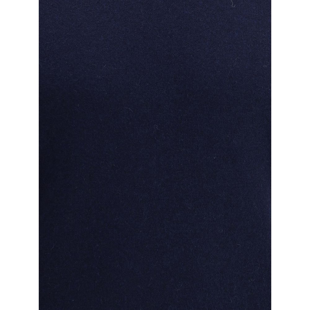 Brunello Cucinelli Blue Cashmere Men's Sweater