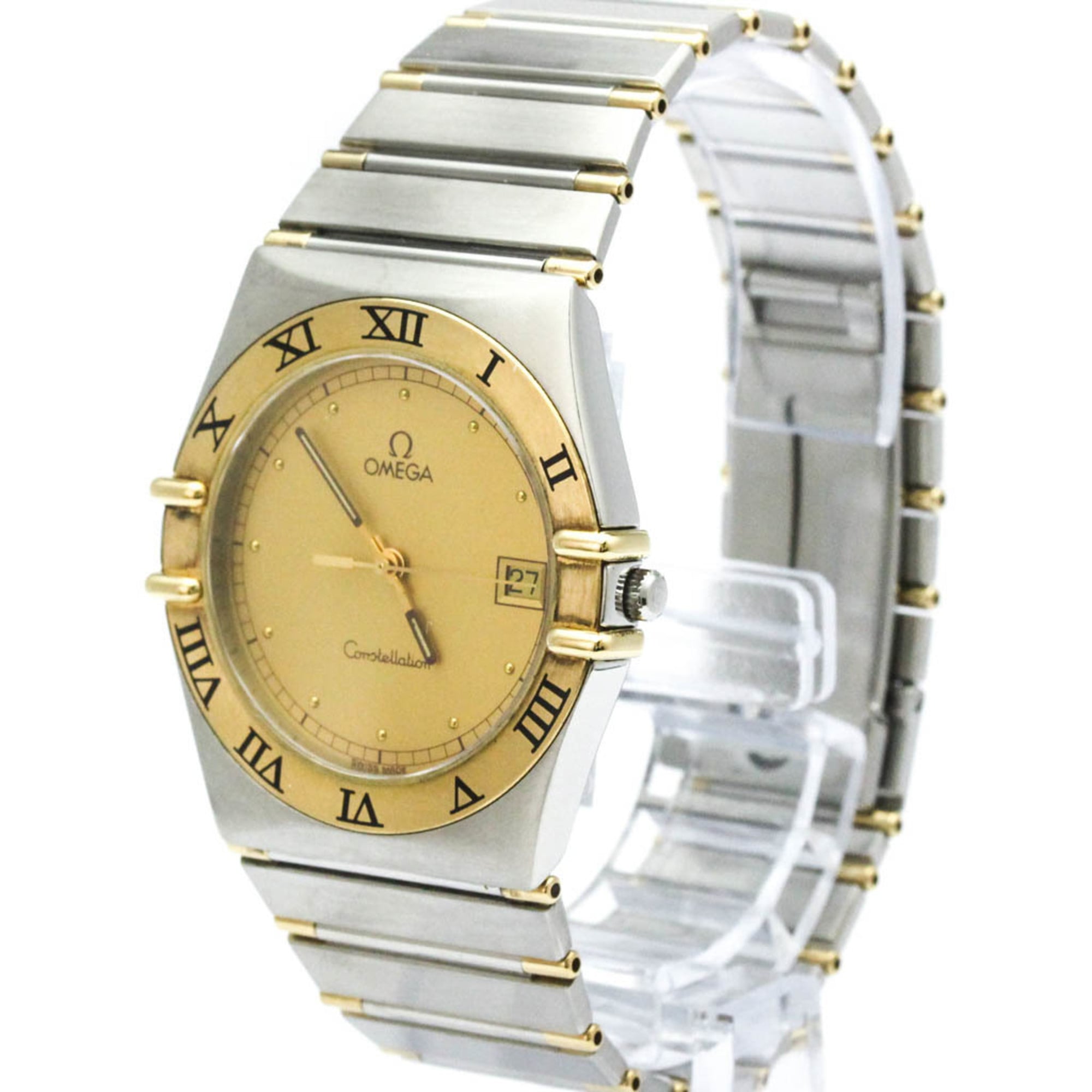Omega Constellation Quartz Stainless Steel And Yellow Gold Watch (Pre-Owned)