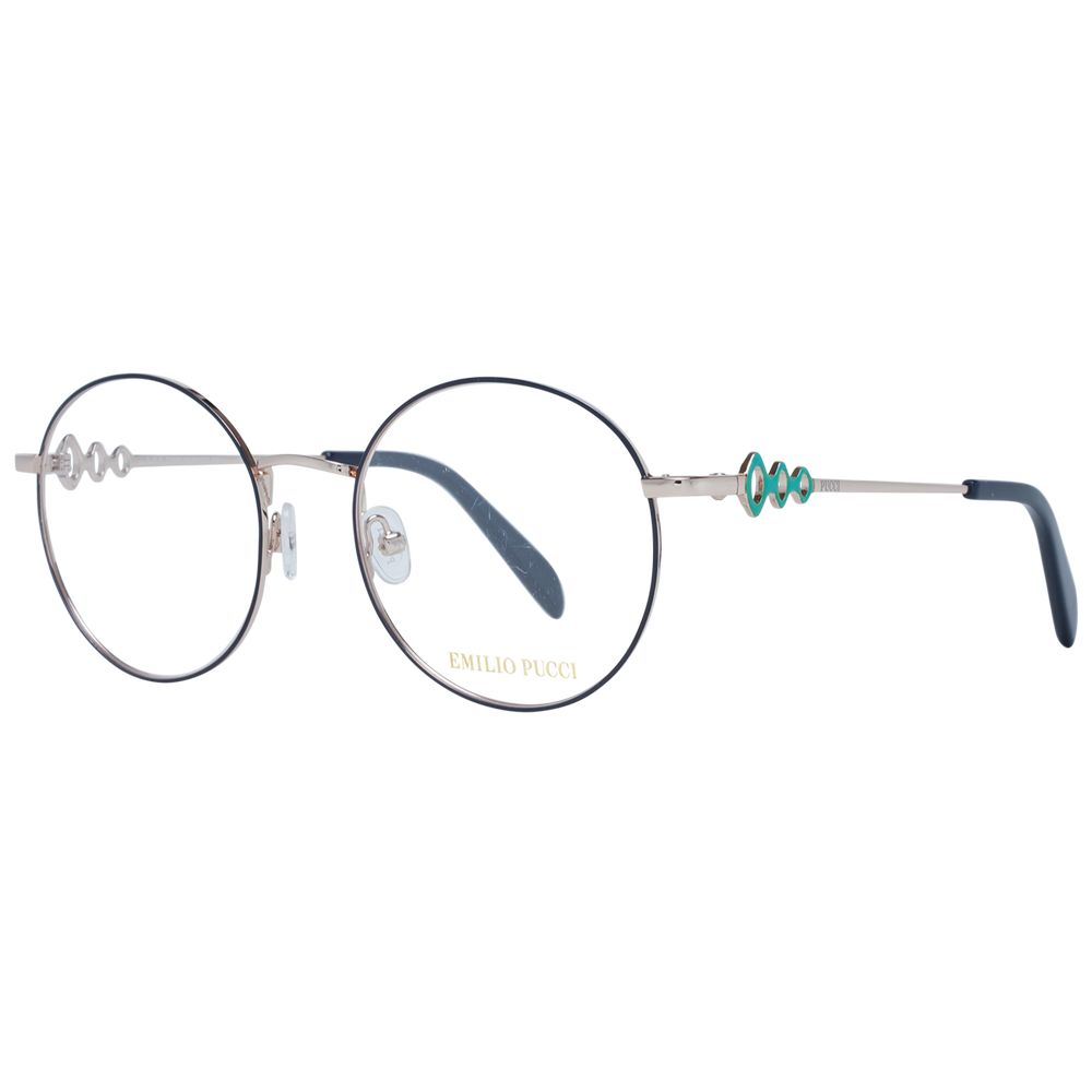 Emilio Pucci Blue Metal Glasses Women's (Frames)